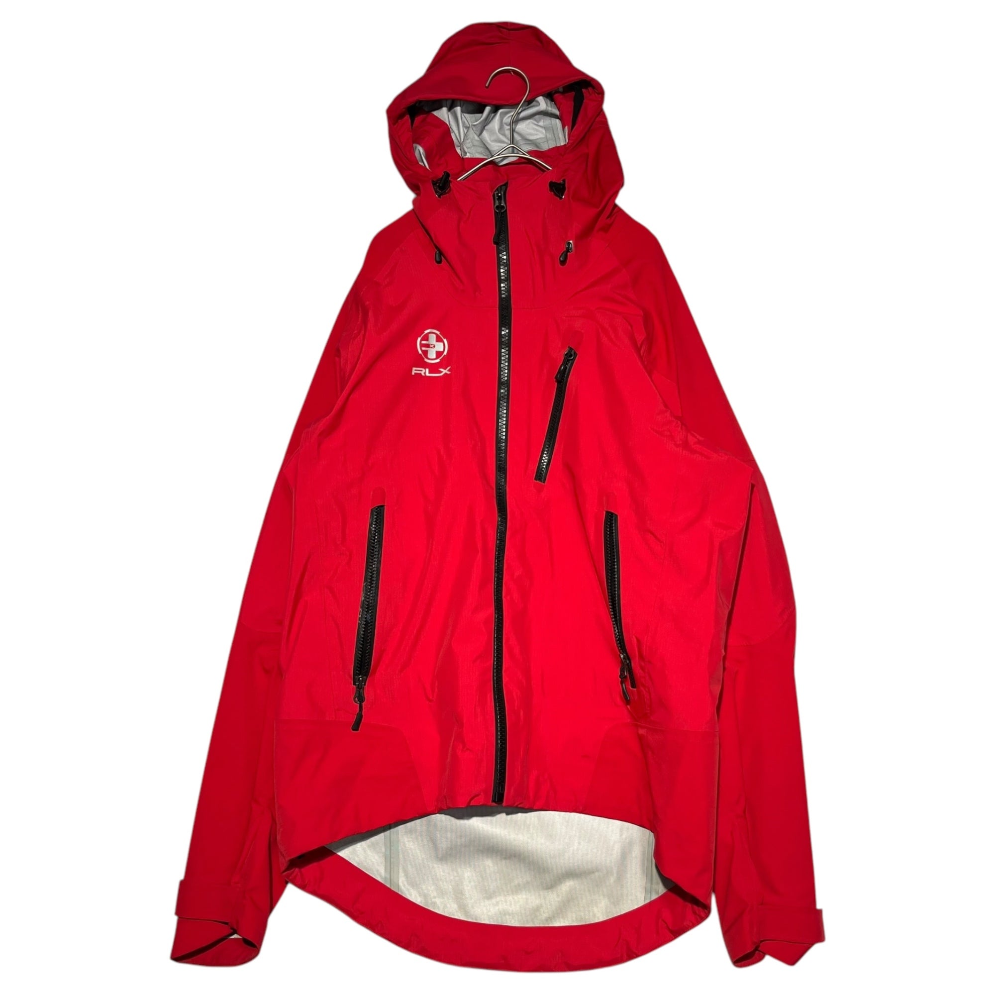 RLX RALPH LAUREN(アールエルエックスラルフローレン) hooded nylon jacket フーデッド ナイロン ジャケット  マウンテンパーカー 0200001377 M レッド