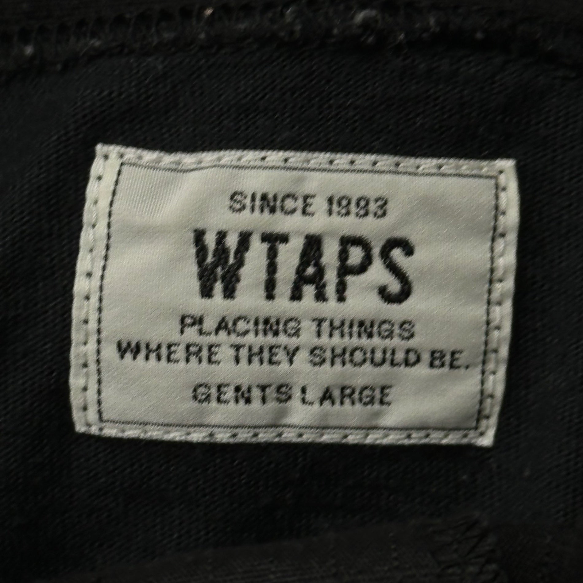 WTAPS(ダブルタップス) 16AW HELLWEEK ZIP UP / SWEATSHIRT. COTTON ハーフ ジップ パーカー 162ATDT-CSM19 L ブラック