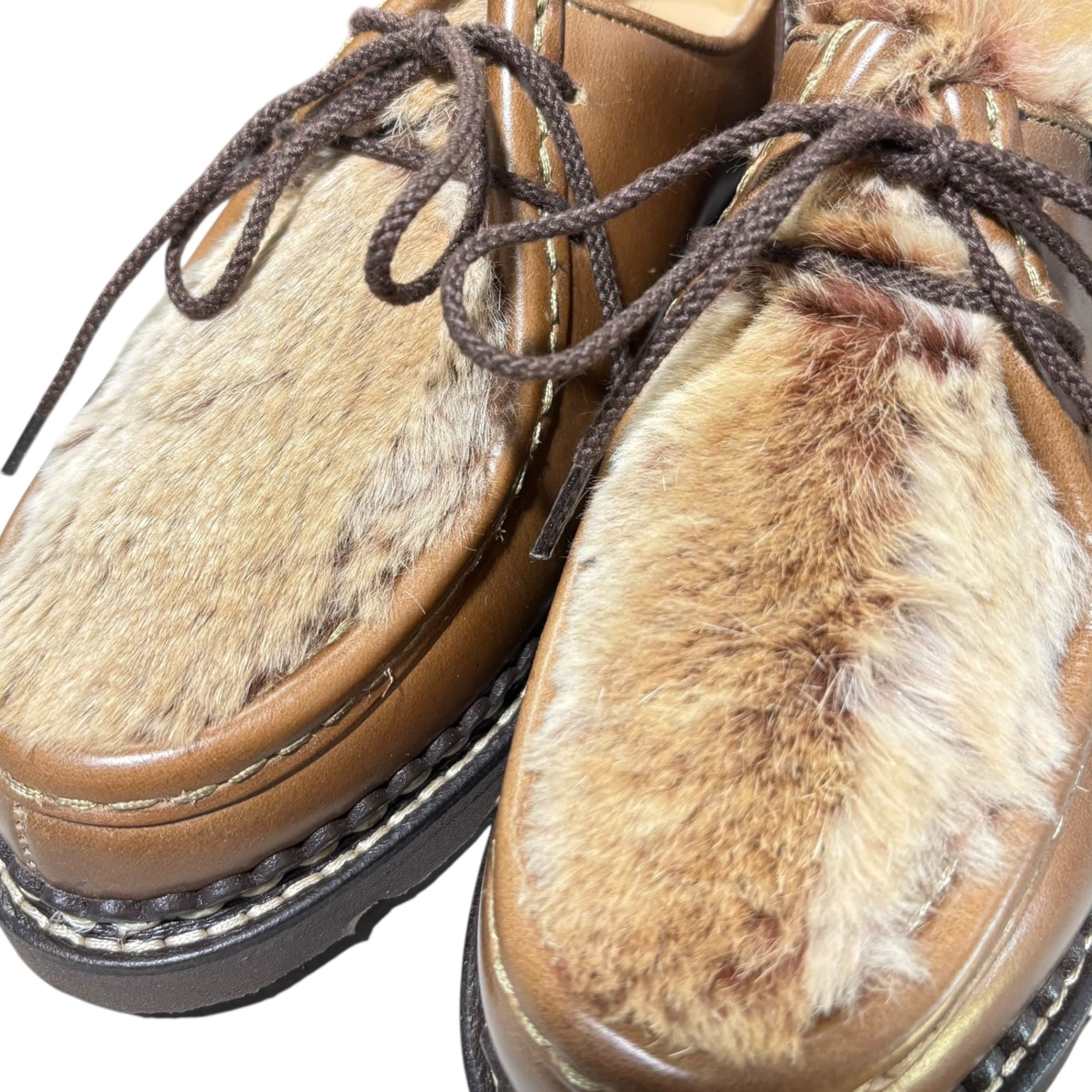 Paraboot(パラブーツ) Michael Lapin Tyrolean Leather Shoes ミカエル ラパン チロリアン レザー シューズ 130472 3.5(23cm相当) マロン(ブラウン)
