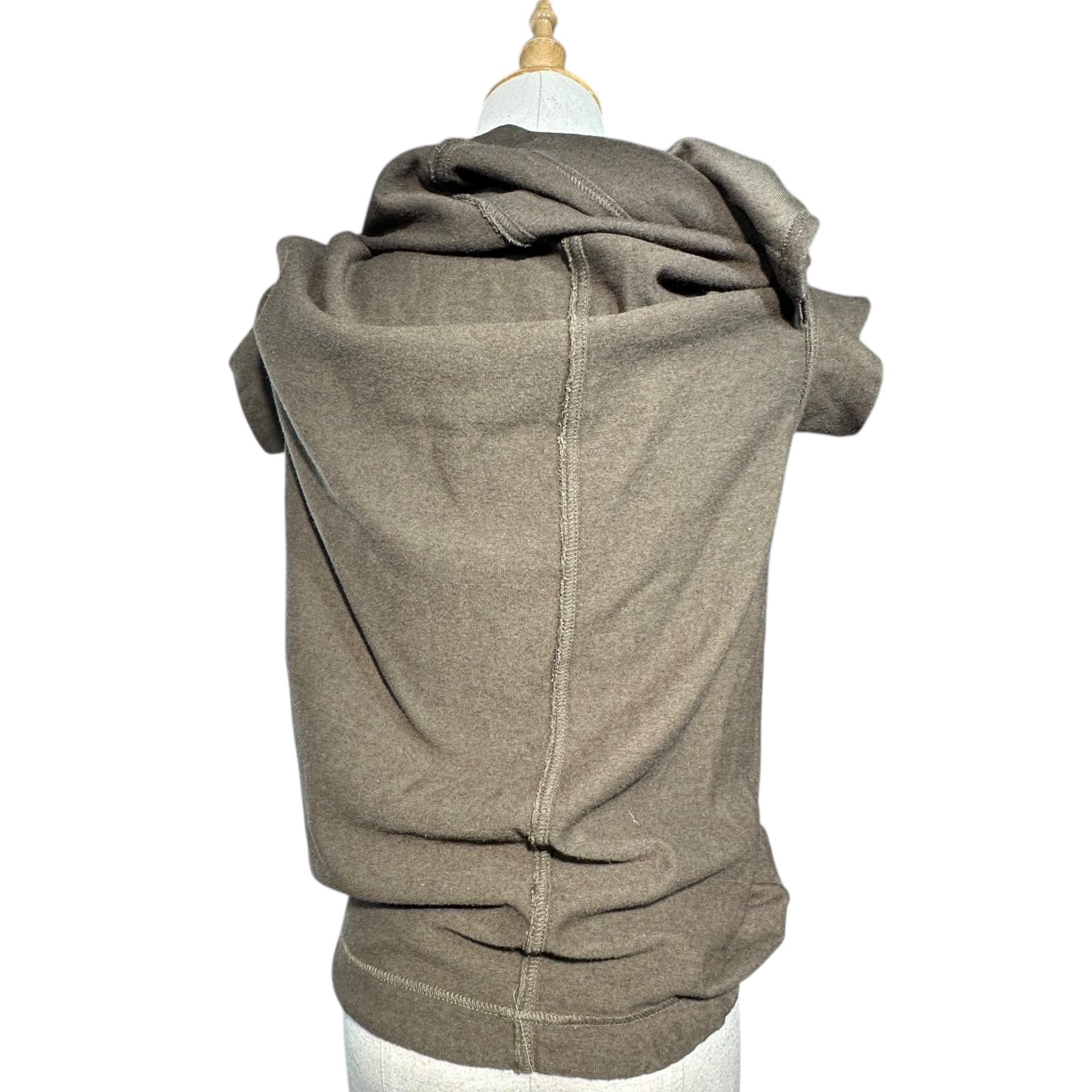 Y's(ワイズ) Cotton wool deformed cut and sew コットン ウール 変形 カットソー YC-T26-957 3(L程度) ブラウン