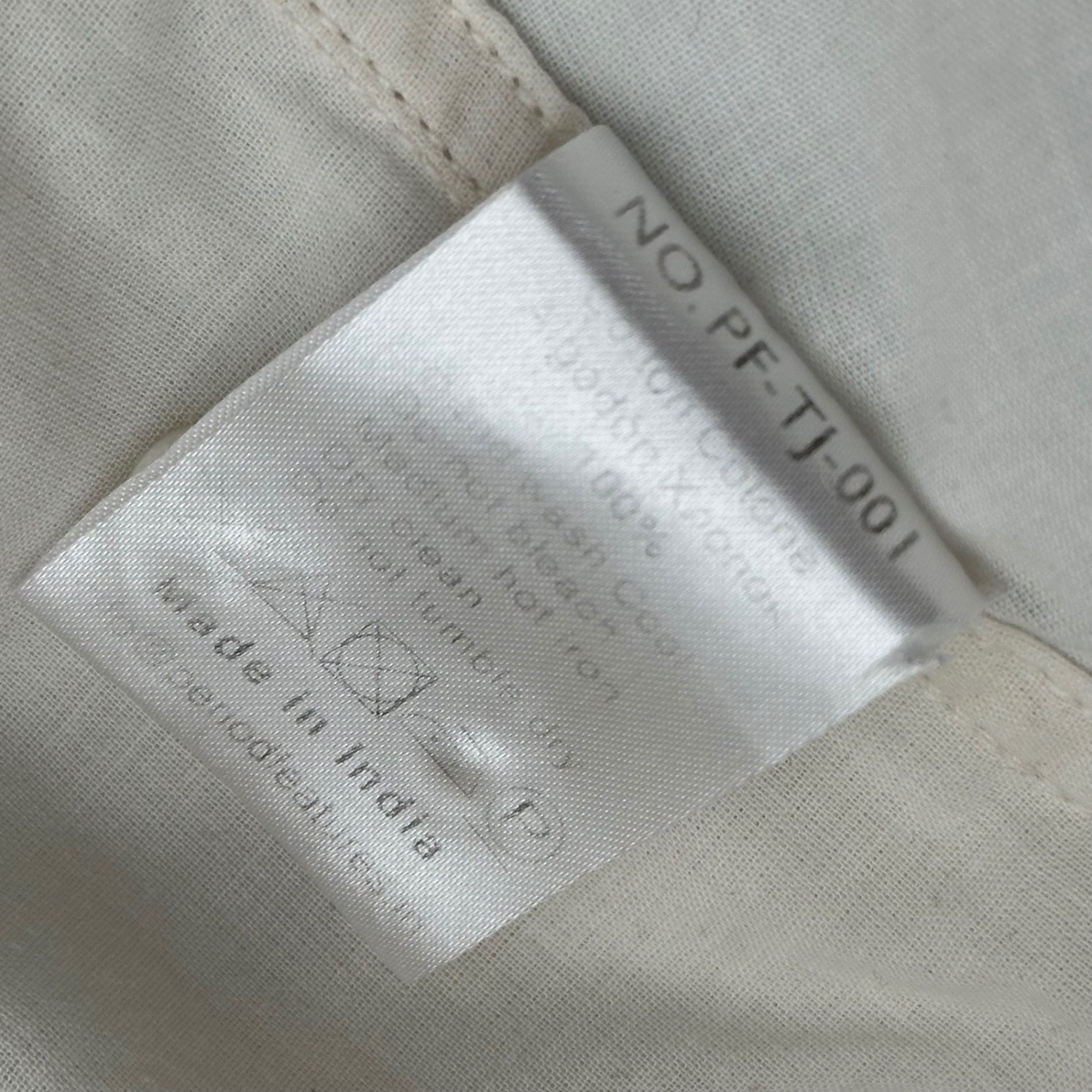 PERIOD FEATURES(ピリオドフィーチャーズ) Indian Cotton Gold-Stitched Regular-Collar Shirt インド綿 ゴールド ステッチ レギュラーカラー シャツ 2(M程度) キナリ×ゴールド