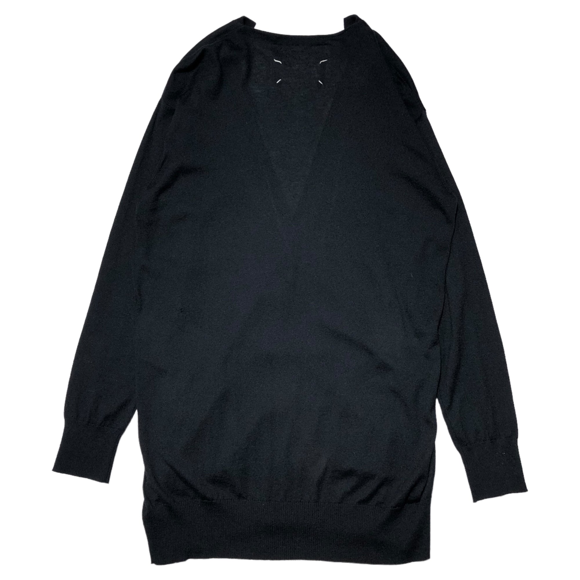 MAISON MARGIELA(メゾンマルジェラ) 15SS rayon wool cardigan レーヨンウールカーディガン S51HA0564 S15179 S ブラック