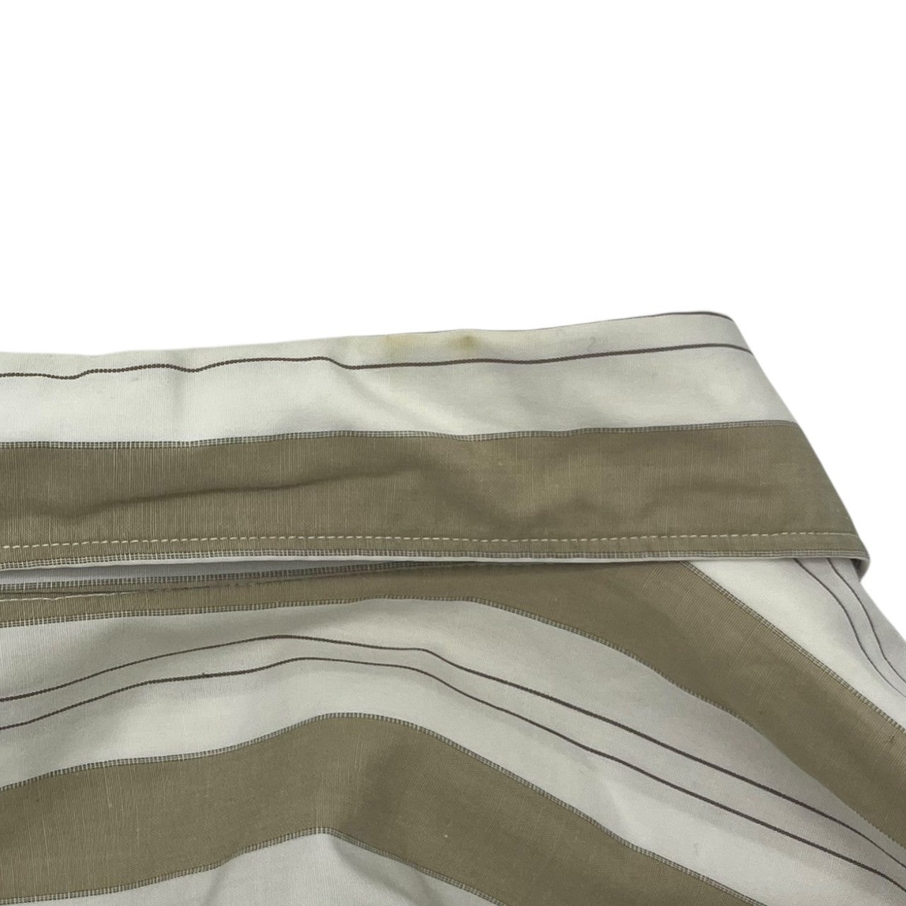 COMME des GARCONS HOMME(コムデギャルソンオム) 80~90's Big silhouette cotton striped shirt ビッグシルエット コットン ストライプ シャツ 川久保玲 本人期 HB-026300 FREE ベージュ×ホワイト AD1989