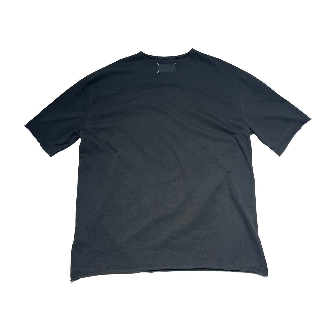 MAISON MARGIELA(メゾンマルジェラ) 22SS Oversized cut-off T-shirt オーバーサイズ カットオフ Tシャツ S50GC0668 M ブラック ⑩ 10 ヴィンテージ加工