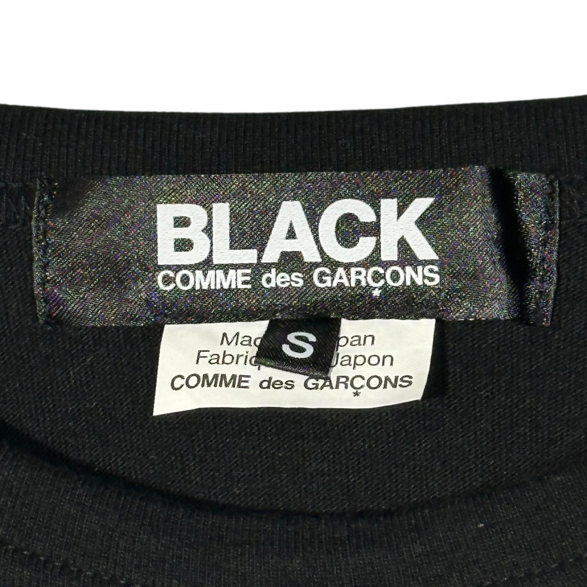 BLACK COMME des GARCONS(ブラックコムデギャルソン) 15AW 3-piece set of eye-catching printed crew neck T-shirts 3連 目玉 プリント クルーネック Tシャツ 1P-T001 S ブラック AD2015