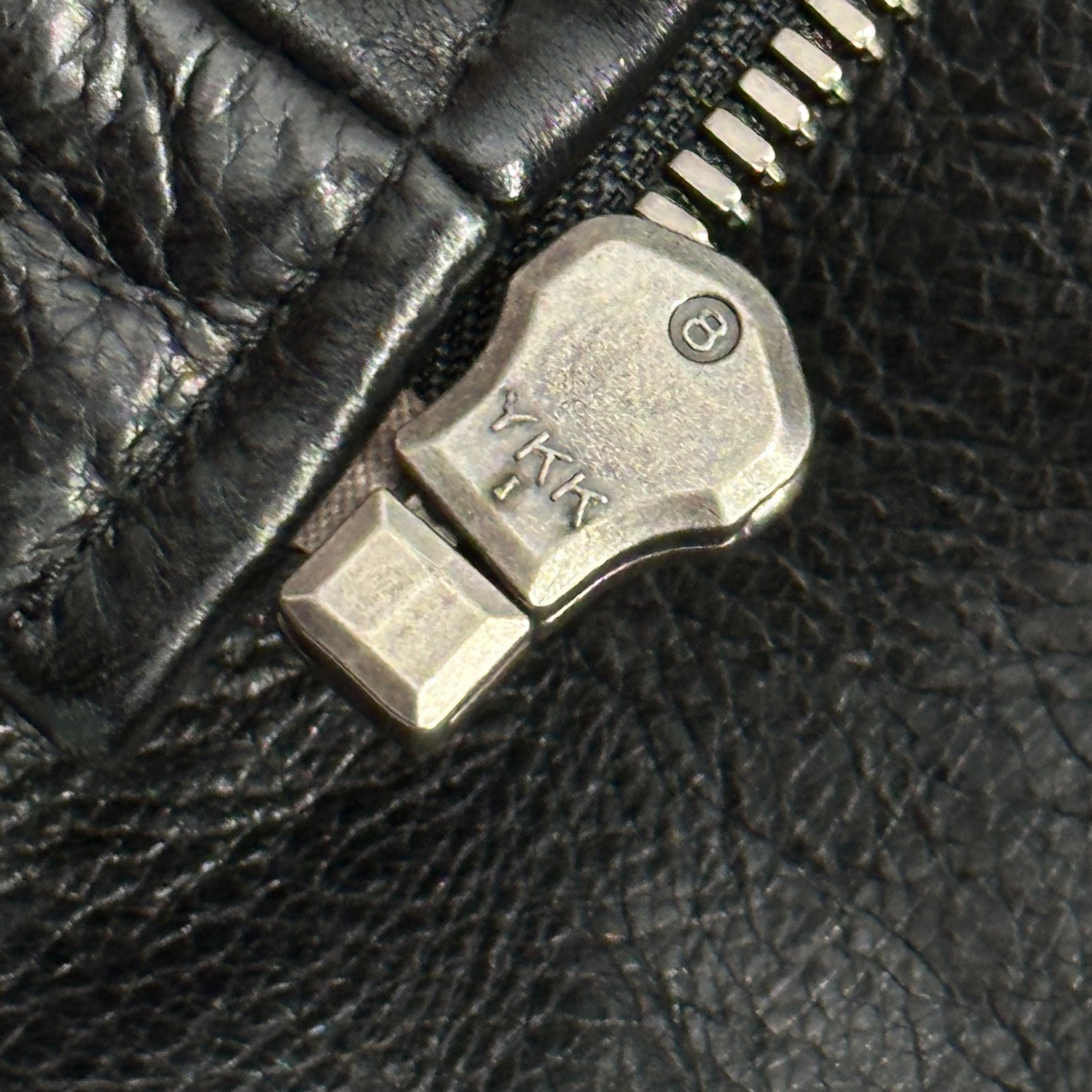 Maison Martin Margiela(メゾン マルタンマルジェラ) 2011AW 5-ZIP LEATHER JACKET - Cowhide 5ジップ ライダース ジャケット 牛革 S30AM0203 44(XS程度) ブラック レザー 八の字