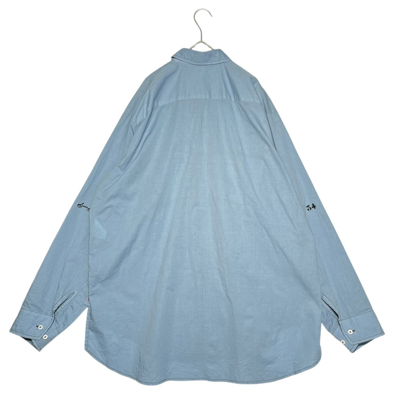SUNSEA(サンシー) 2024 29th SHRINKAGE COTTON BIG SHIRT シュリンゲージ コットン ビッグ シャツ SUNSEA2912 2(M) サックスブルー