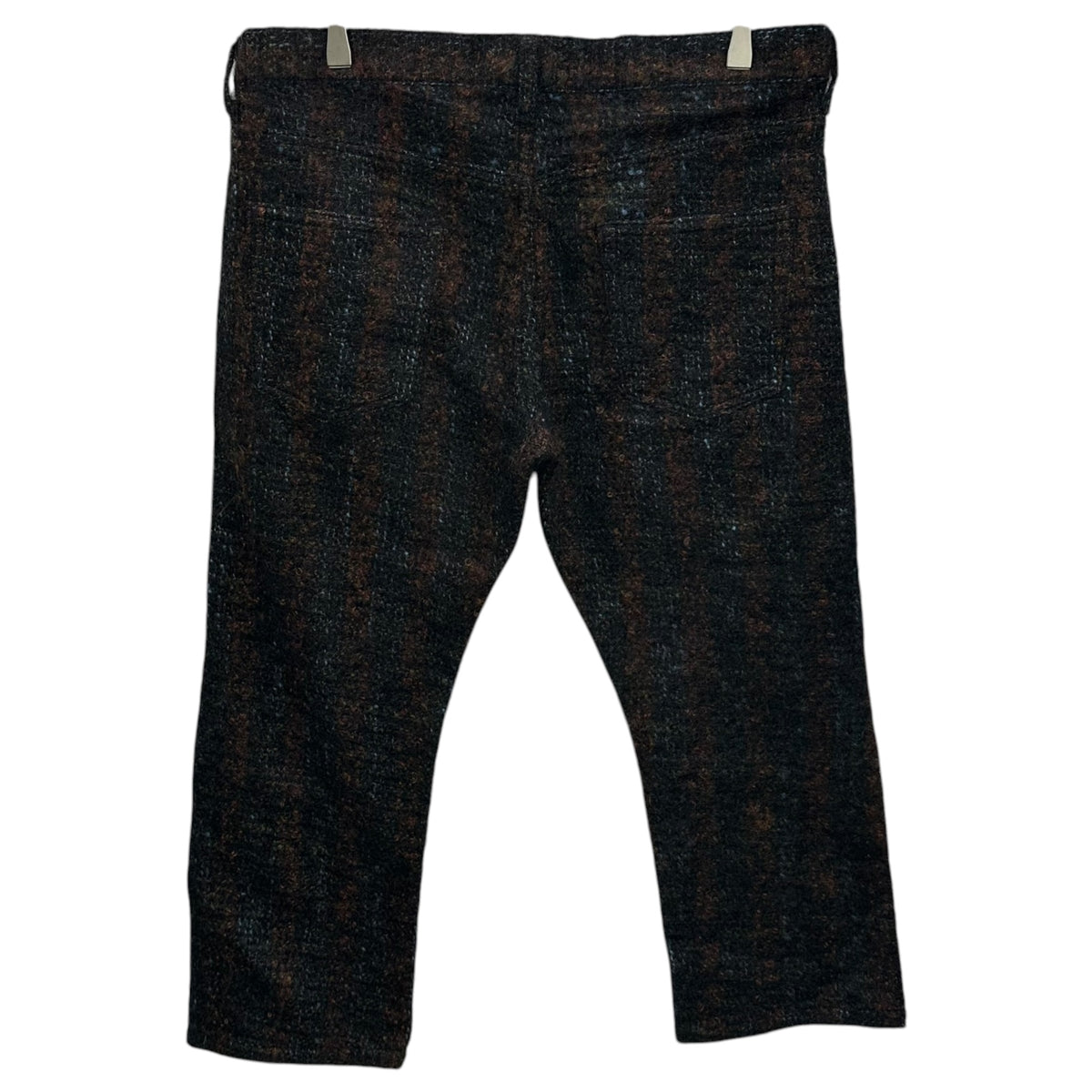 JUNYA WATANABE COMME des GARCONS(ジュンヤワタナベコムデギャルソン) 2005AW Mohair-Blend Windstopper Liner Check Pants モヘヤ混 ウインドストッパーインナー チェック パンツ JP-P009 S ブラック×オレンジ×ブルー AD2005