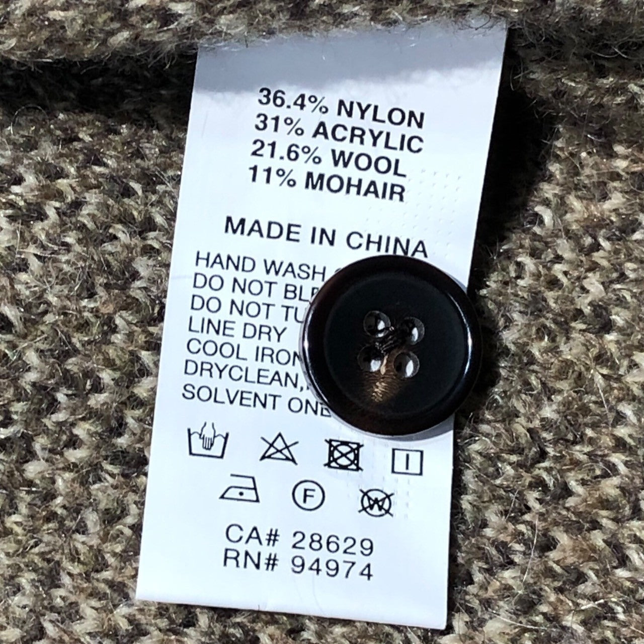 STUSSY(ステューシー) wobbly check sweater vest チェック セーター ベスト モヘヤ混 S カーキ×ブラウン×ベージュ