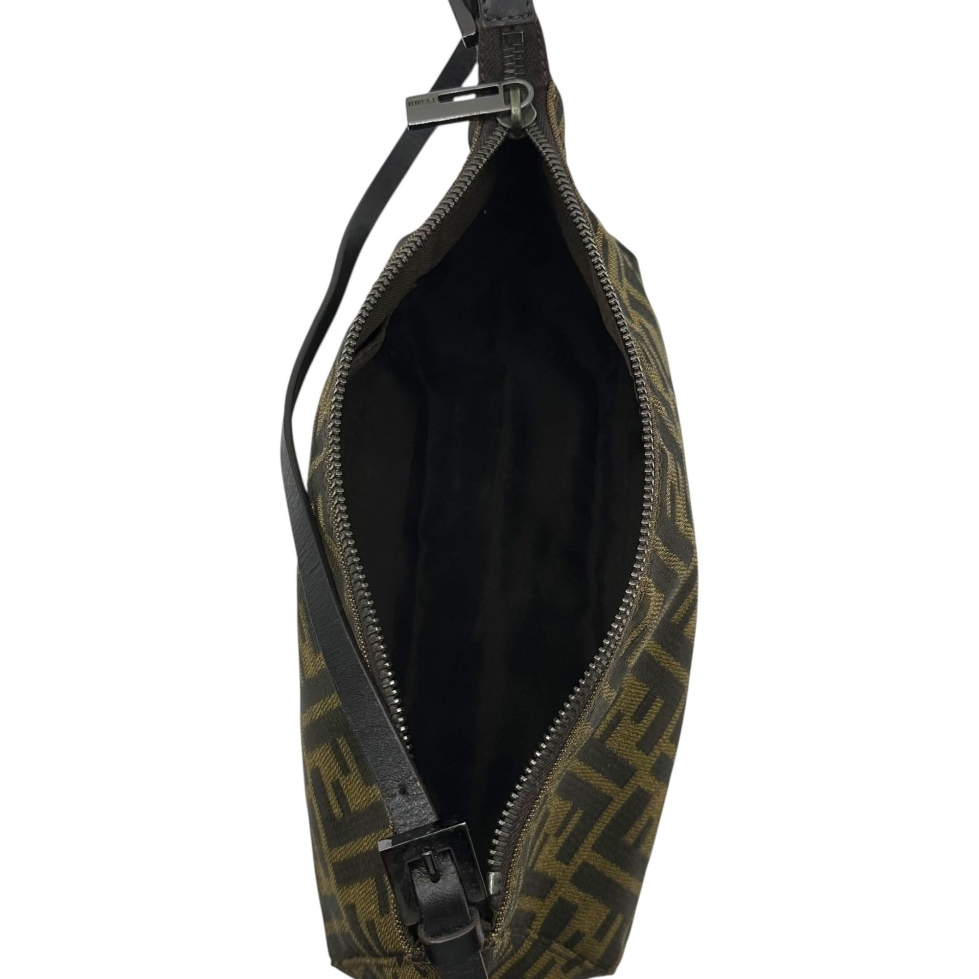FENDI(フェンディ) Old Zucca Pattern Accessory Pouch オールド ズッカ柄 アクセサリー ポーチ ブラウン ワン ショルダー バッグ 肩掛け
