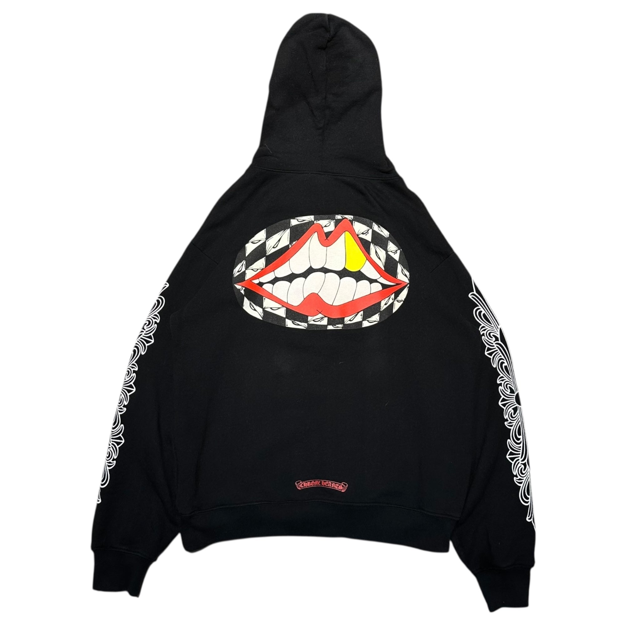 CHROME HEARTS(クロムハーツ) MATTY BOY 99 EYES CHOMPER HD PLVR マッティボーイ プルオーバー パーカー L ブラック クロムハーツジャパンタグ フーディ コラボ