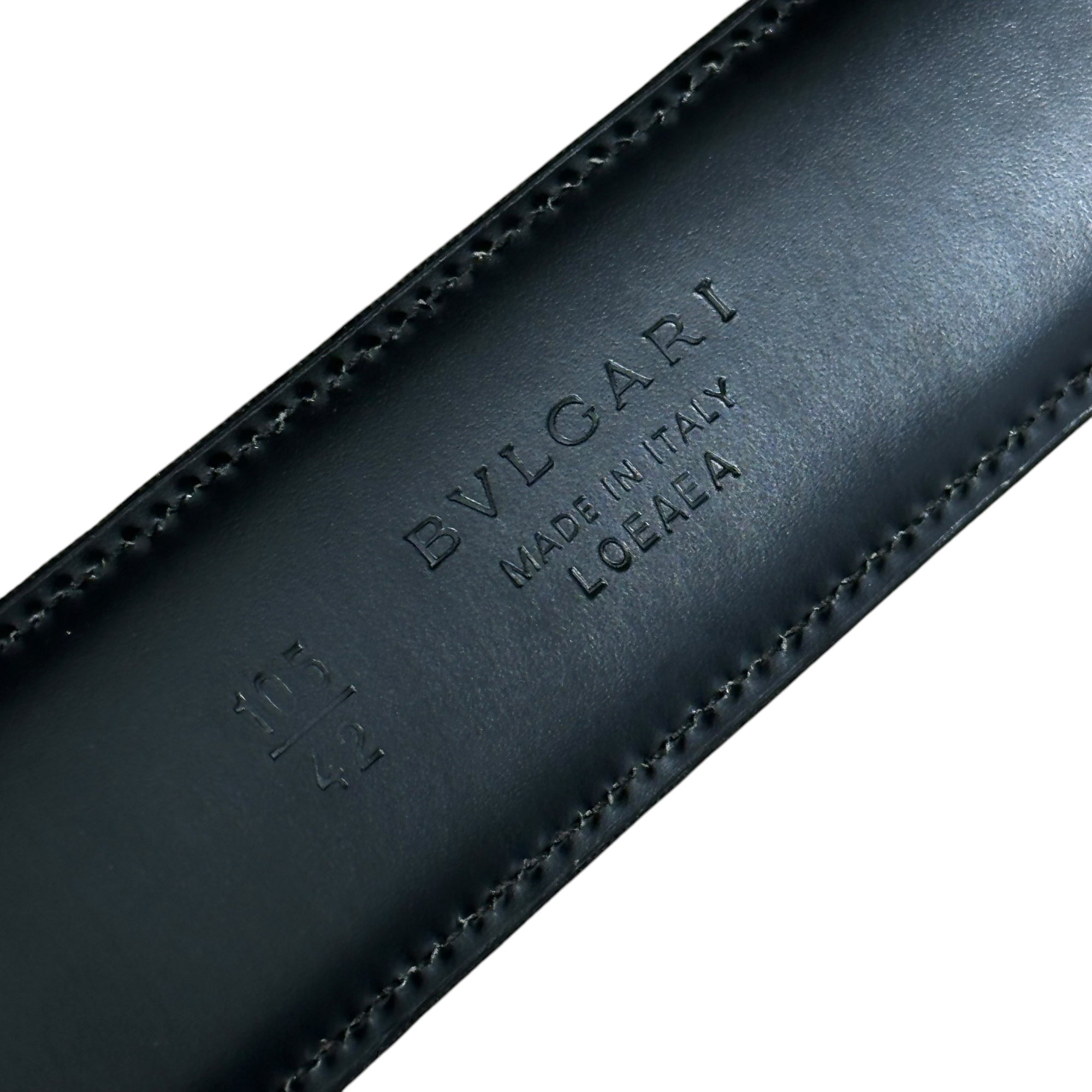 BVLGARI(ブルガリ) BVLGARI BVLGARI BELT - Logomania ブルガリ ブルガリ ベルト ロゴマニア 105/42 ブラック LOEAEA B.zero1