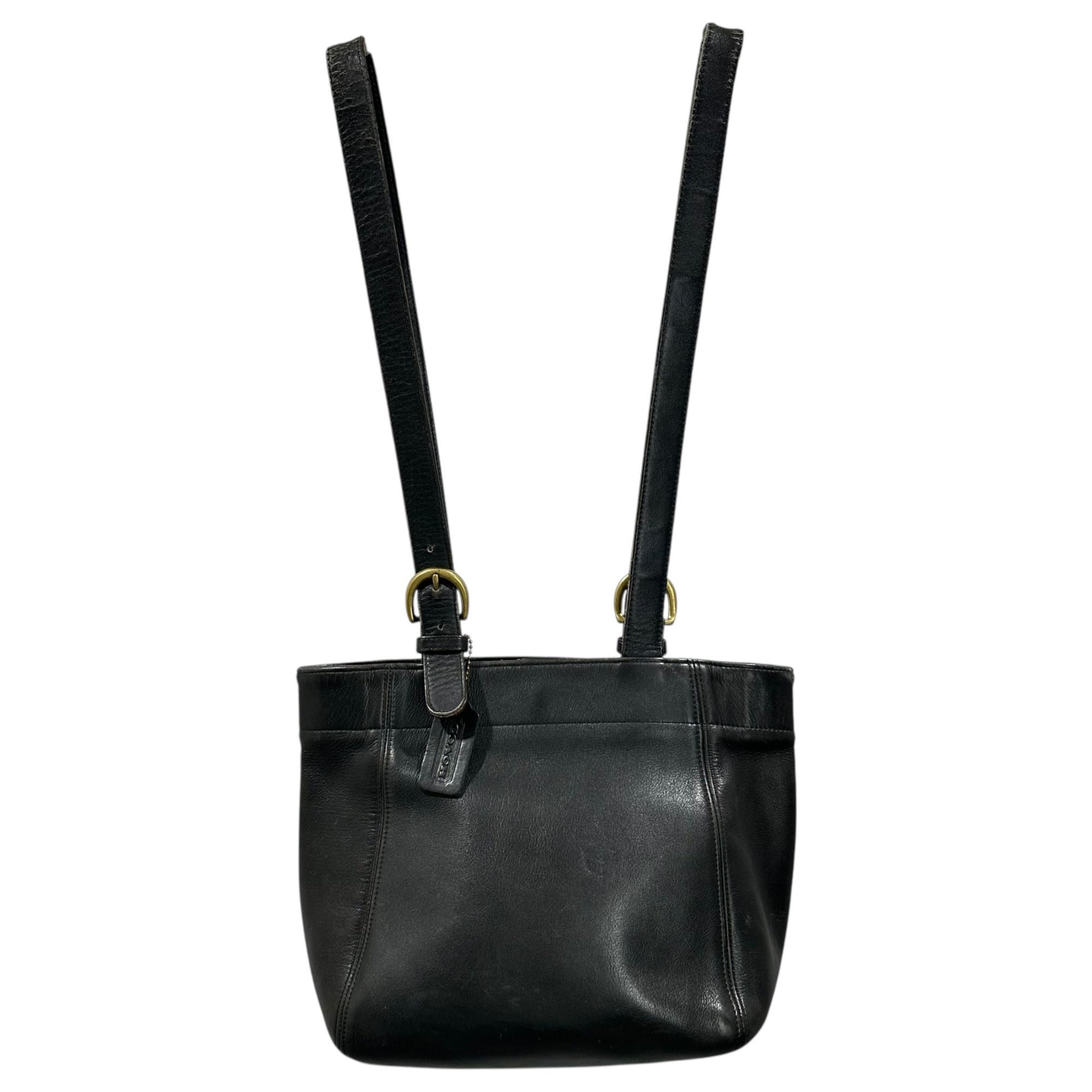 COACH(コーチ) Old All-Leather Tote Bag オールド オールレザー トート バッグ ブラック オールドコーチ