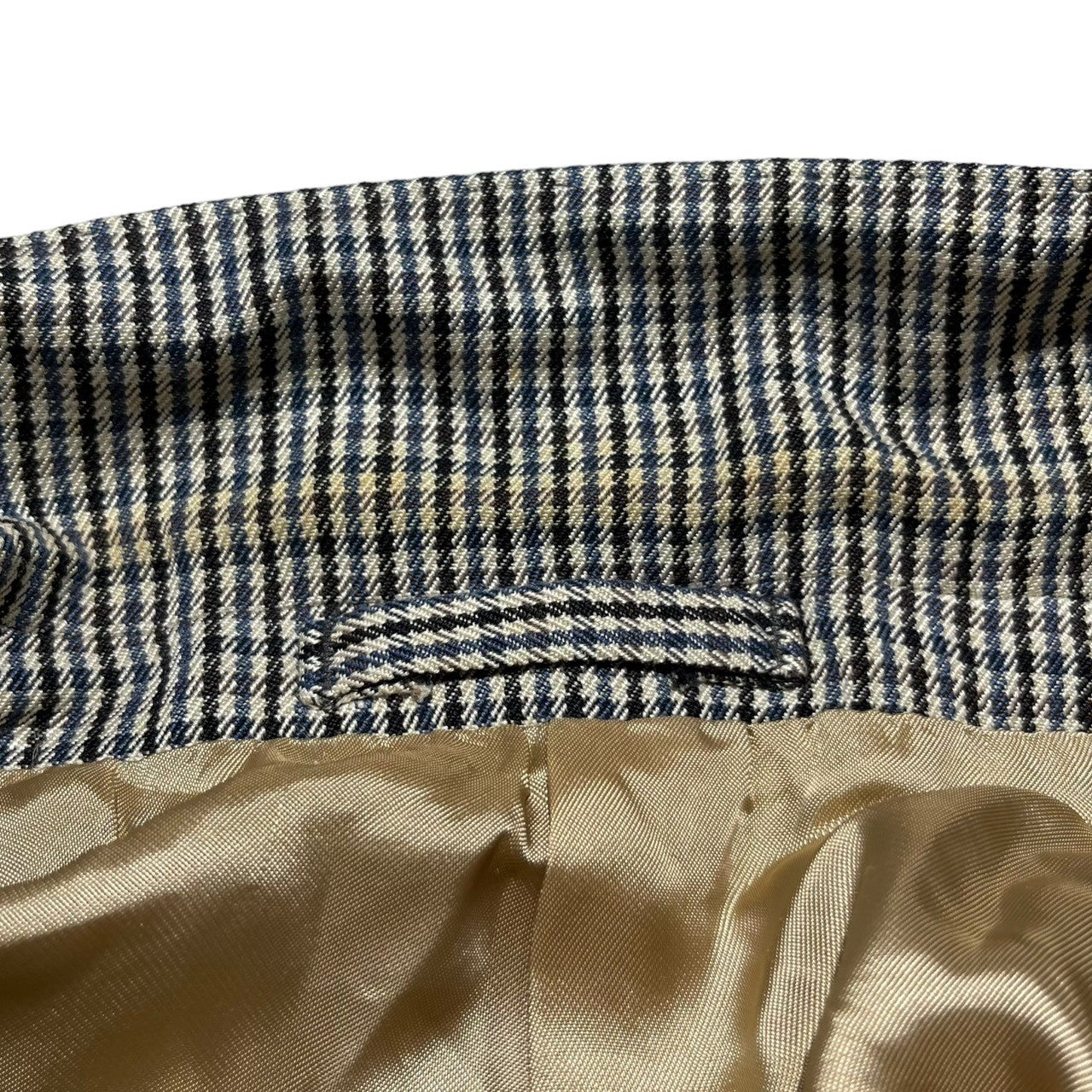 LARDINI(ラルディーニ) Gun club check 3B jacket ガンクラブ チェック 3B テーラード ジャケット 50(XL程度) ベージュ ドレス スーツ