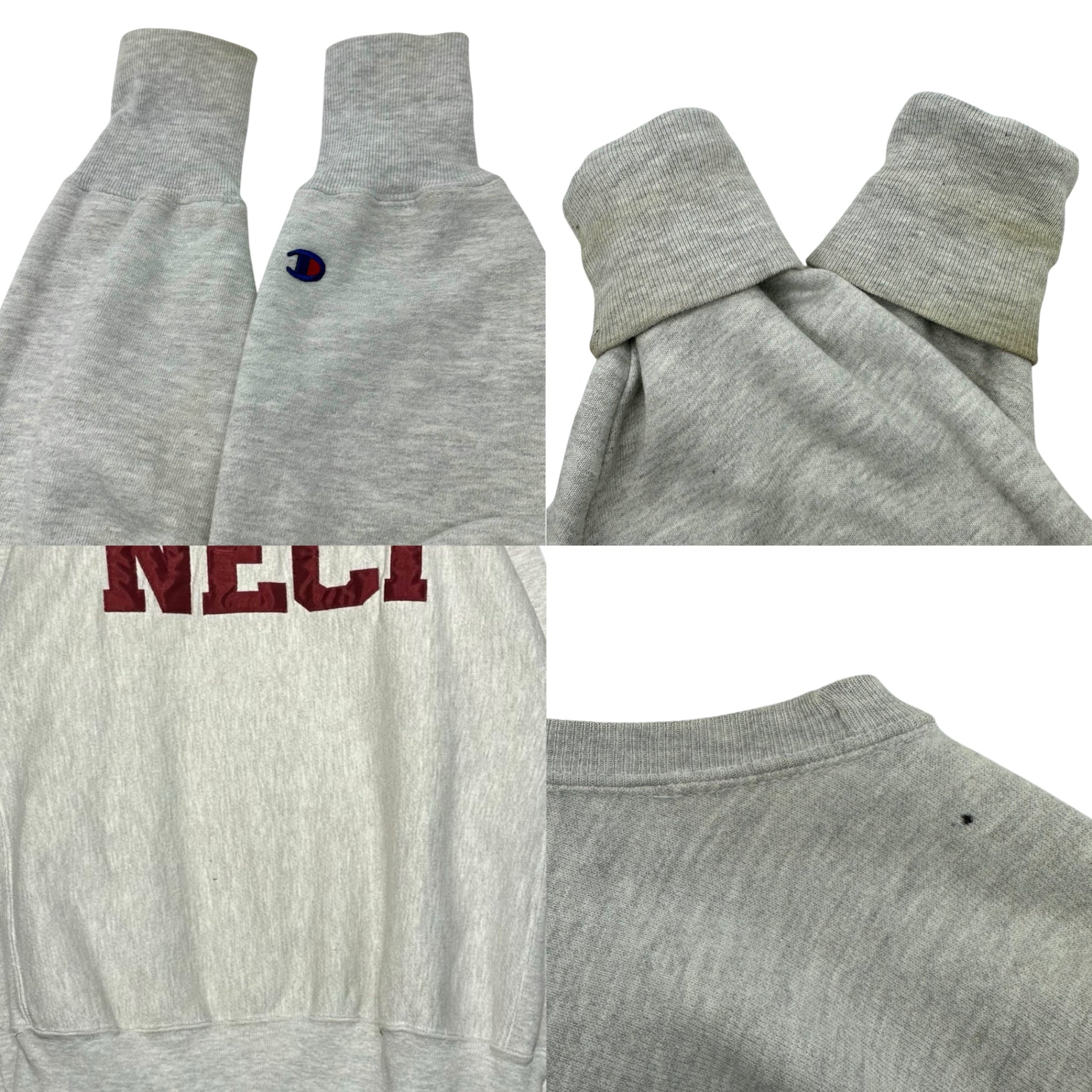 Champion(チャンピオン) 00's ”NECI” reverse weave crew neck sweatshirt リバースイーブ クルーネック スウェット L グレー 古着 ヴィンテージ