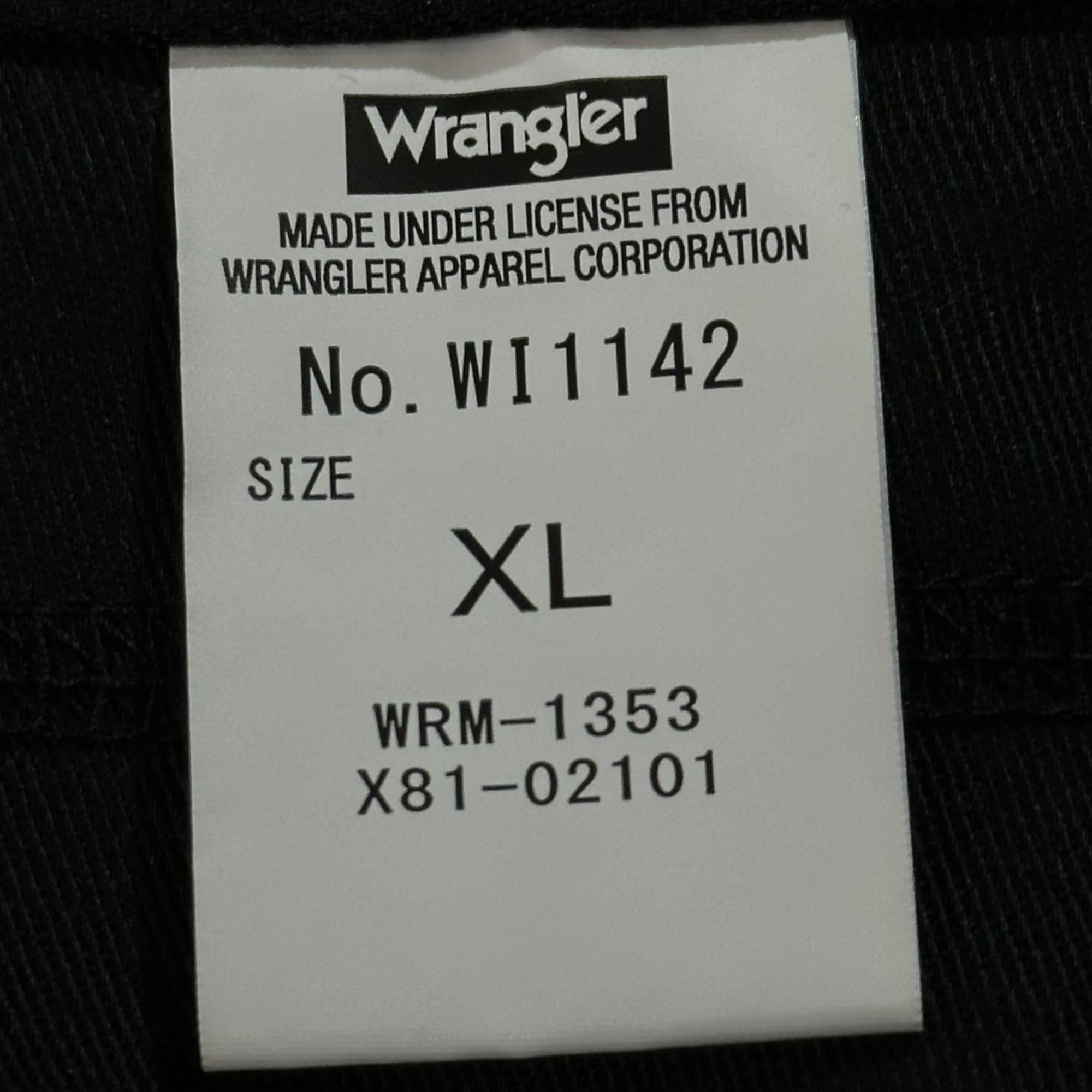 WRANGLER(ラングラー) STA-PREST Model Poly Slacks スタプレ モデル ポリ スラックス WI1142 XL ブラック