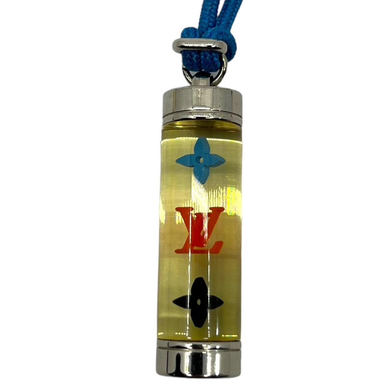 LOUIS VUITTON(ルイヴィトン) コリエ LV インクルージョン ネックレス M69454 シルバー×スカイブルー DP0220