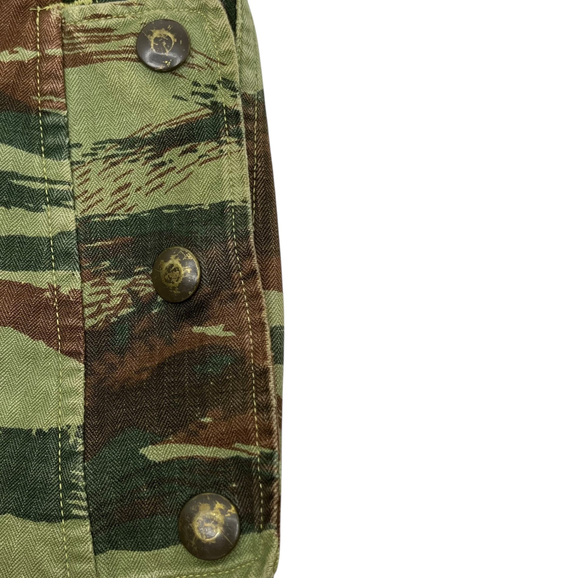 FRENCH MILITARY(フランス軍) 60's M-47 Lizard camo herringbone twill cargo pants リザードカモ ヘリンボーンツイル カーゴパンツ 11 カーキ 60年代~ ヴィンテージ フレンチミリタリー EURO