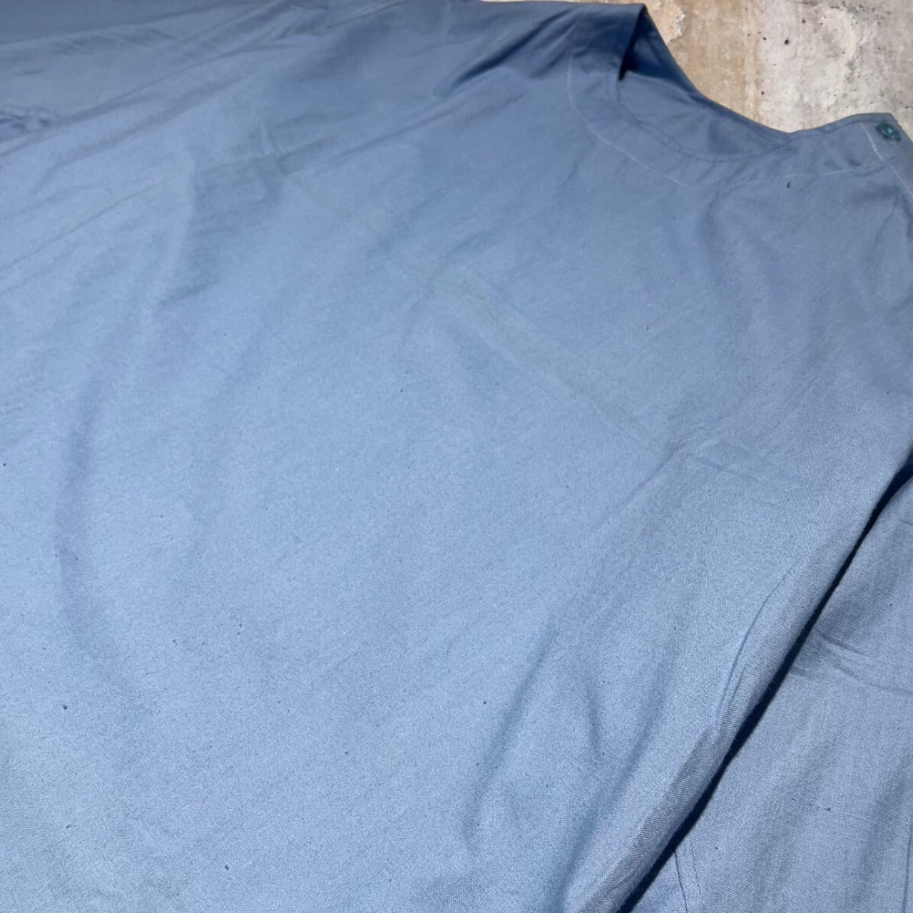 Romania ARMY(ルーマニア軍) ヴィンテージメディカルシャツ 50-0(Lサイズ程度) ブルー