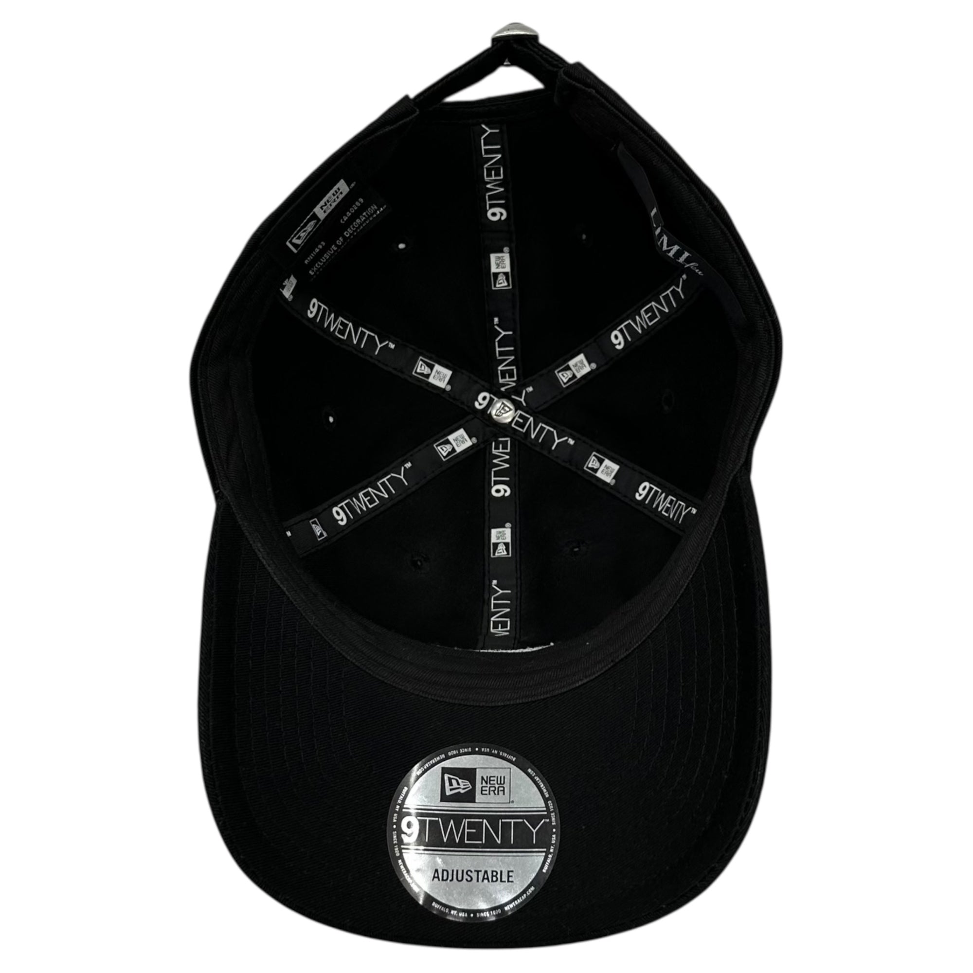 LIMI feu New Era(リミフゥ × ニューエラ) 19AW 9TWENTY Brand Logo 6 Panel Cap ブランド ロゴ 6パネル キャップ 名作コラボ 稀少品 ブラック×ホワイト