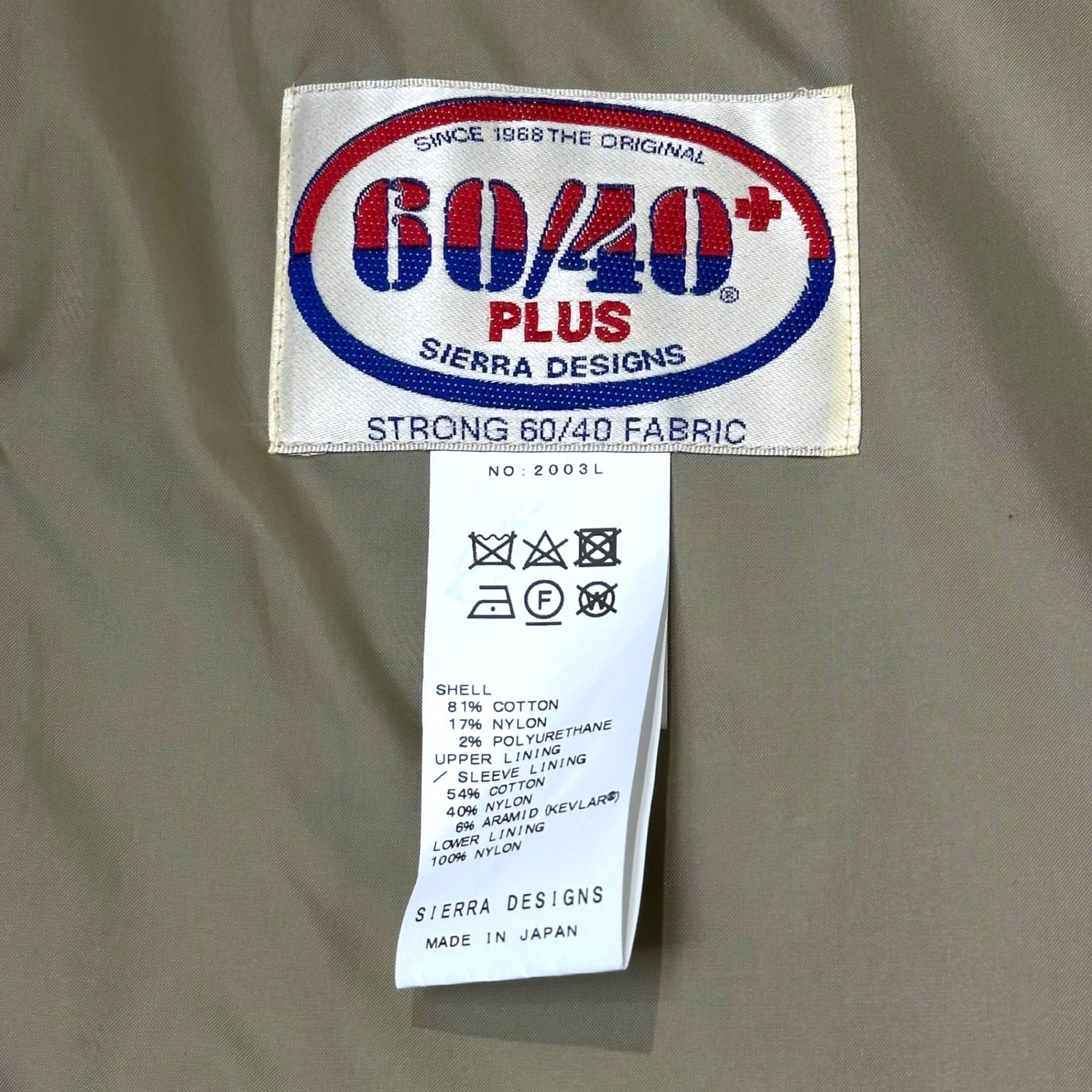 SIERRA DESIGNS(シェラデザイン) 60/40 LIMITED DENIM MOUNTAIN PARKA 2003 リミテッド デニム マウンテンパーカー 2003L L インディゴ ジャケット 限定モデル