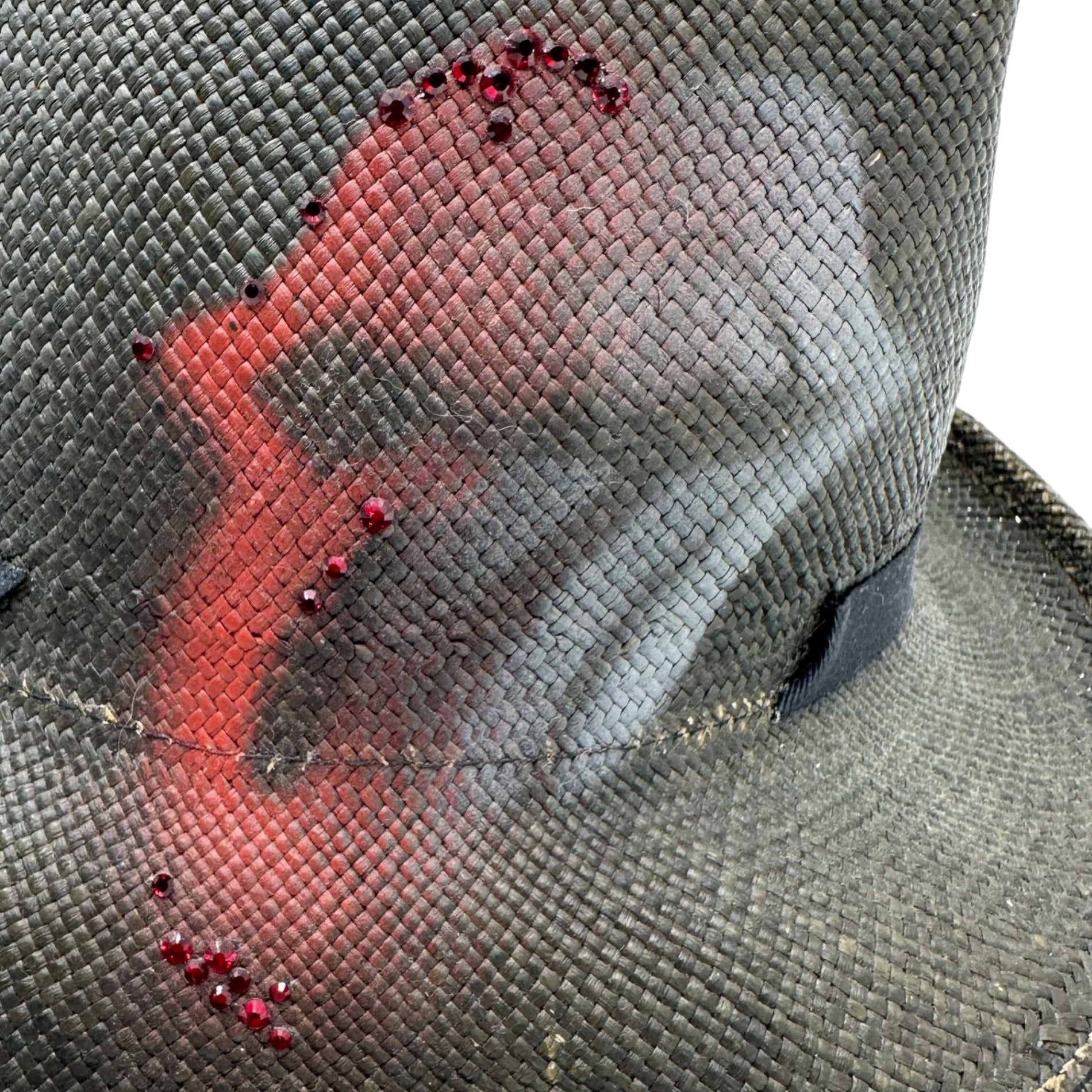 JONESBOY(ジョーンズボーイ) Rip and Tan Design Hat リップアンドタン デザイン ハット ブラック×レッド