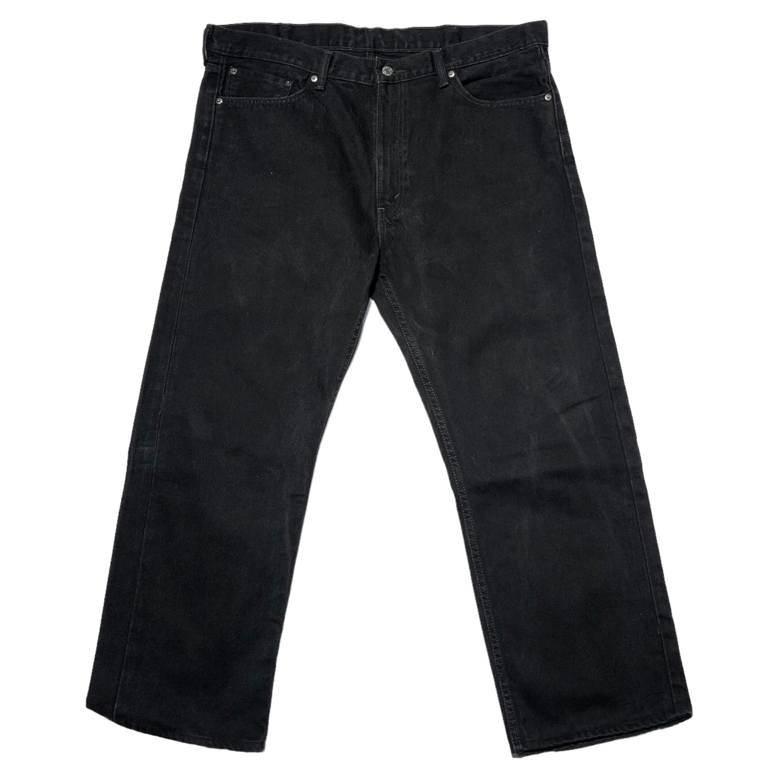 Levi's(リーバイス) 505 Black striped pants ブラック ストレート デニム パンツ 00505-0260 W40 L32 ブラック