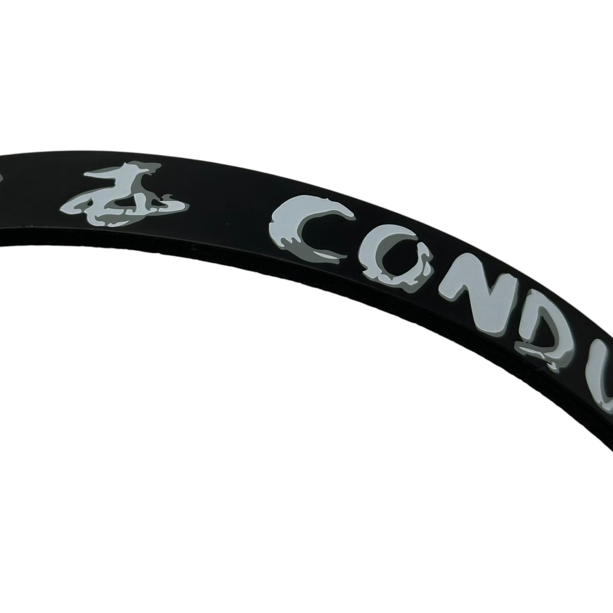 Vivienne Westwood(ヴィヴィアンウエストウッド) Orb Charm Painted Leather Choker オーブ チャーム ペイント レザー チョーカー ブラック