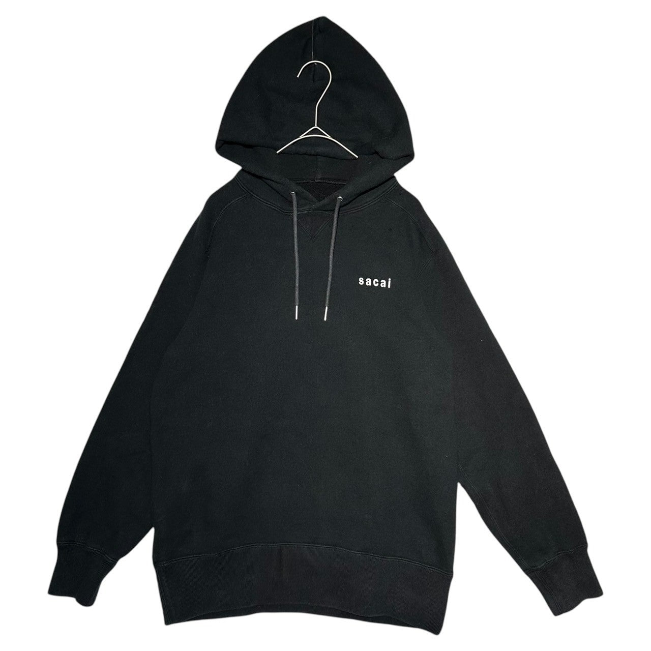 sacai(サカイ) 22AW AGAIN & AGAIN & AGAIN Hoodie ロゴ プルオーバー パーカー 22-0444S 0 ブラック