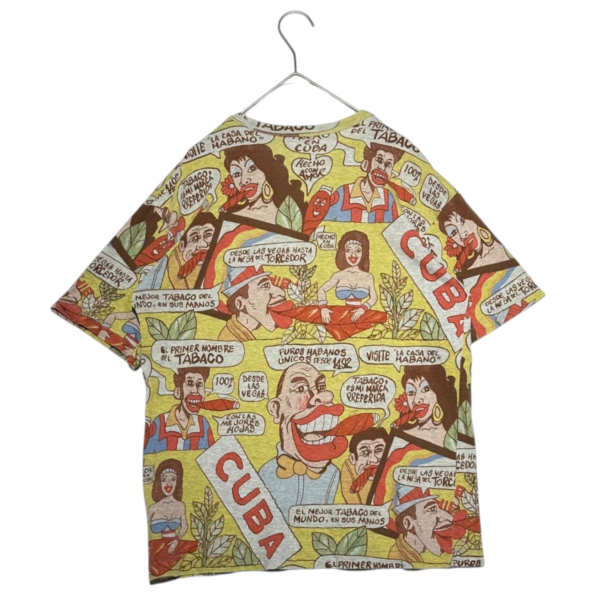 COMME des GARCONS HOMME(コムデギャルソンオム) 03SS Cuban Period Comic Print Crew Neck T-Shirt キューバ期 コミックプリント クルーネック Tシャツ FREE マルチカラー 田中オム 田中啓一氏デザイン期