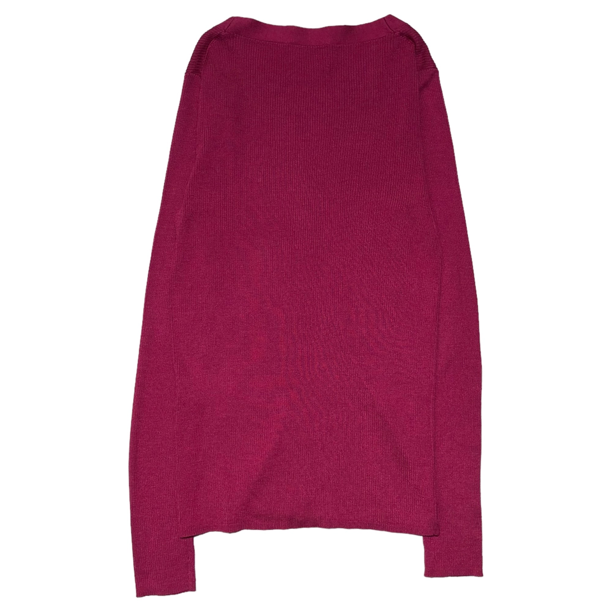 UNITED ARROWS(ユナイテッドアローズ) 22AW シルクリブVネックカーディガン 1528-136-0022 38(Mサイズ程度) ピンク シルク100% 完売品