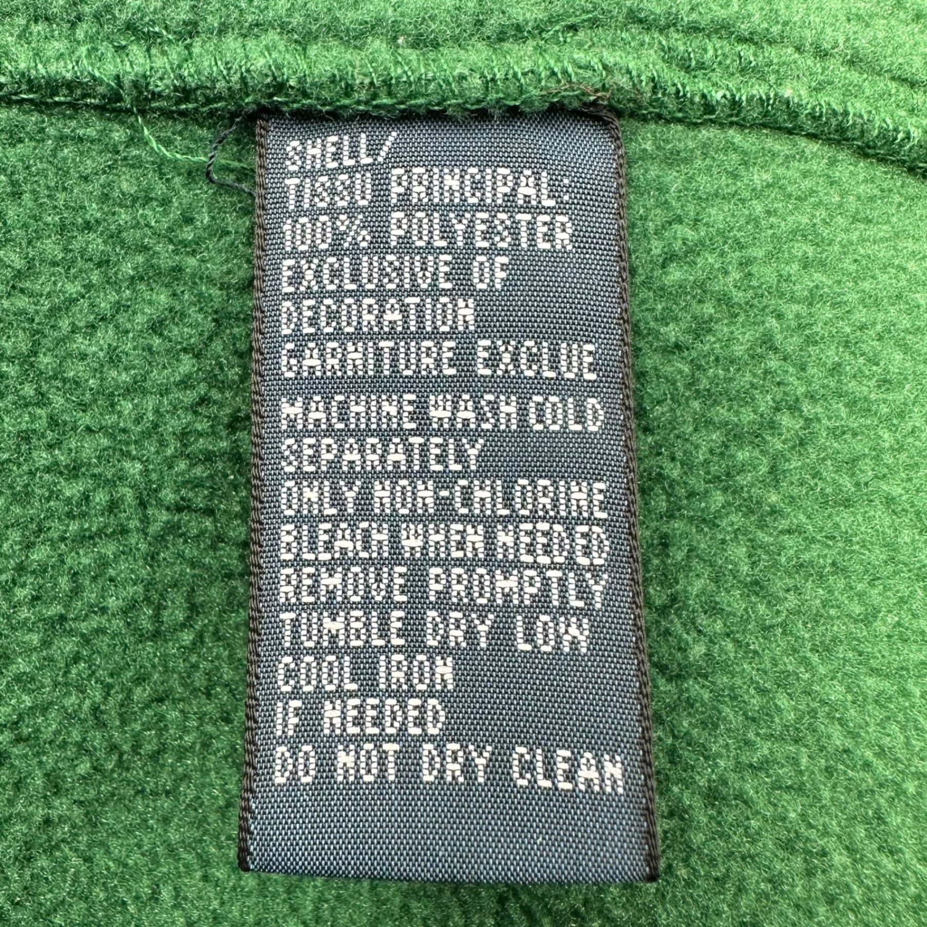 POLO RALPH LAUREN(ポロラルフローレン) 90's zip up fleece vest ジップアップ フリース ベスト XL グリーン×ネイビー ヴィンテージ 古着