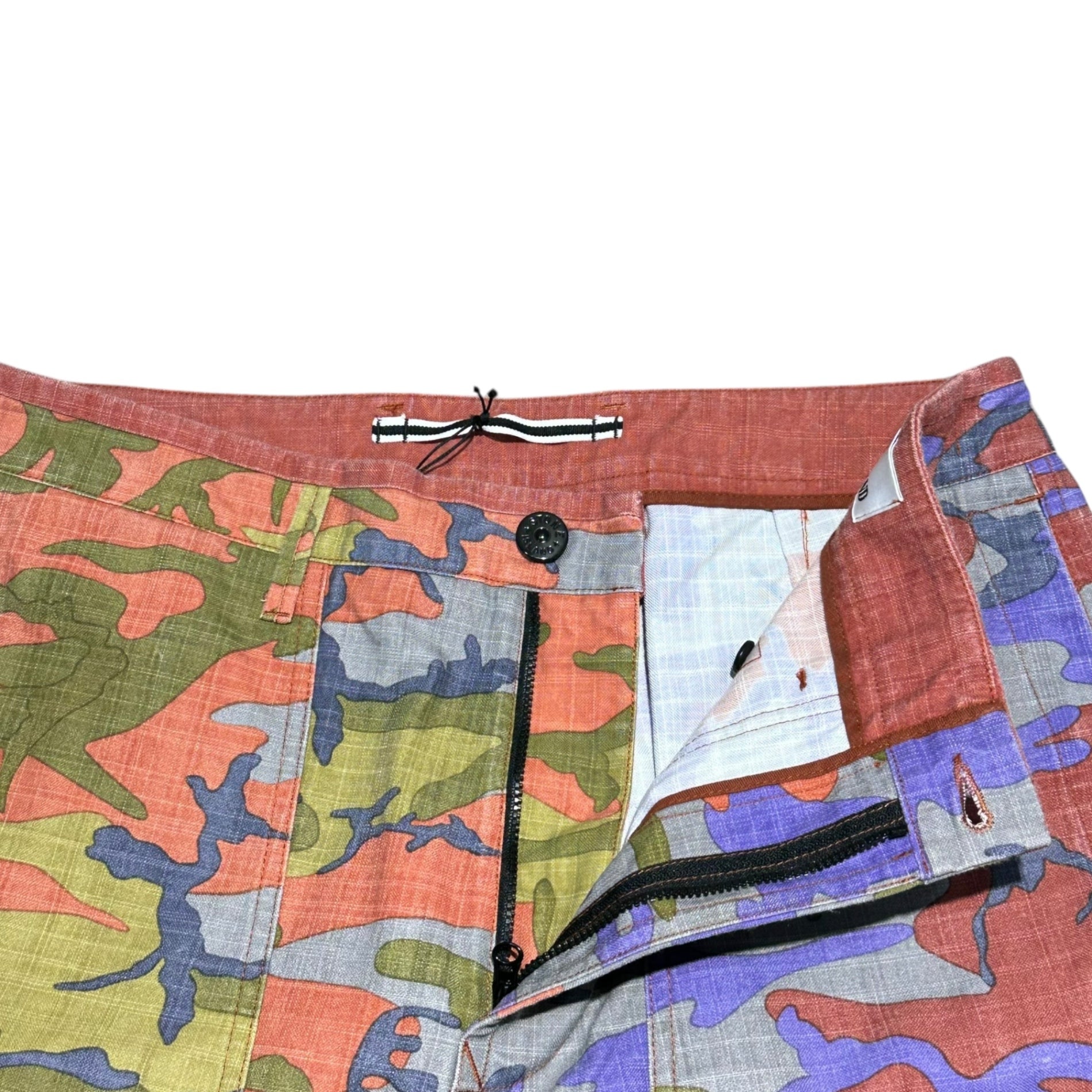 STONE ISLAND(ストーンアイランド) 22AW Heritage Camo Ripstop Nylon Cargo Pants ヘリテージ カモ リップストップナイロン カーゴ パンツ 7715319E8 W31 ブリックレッド カモフラ 迷彩