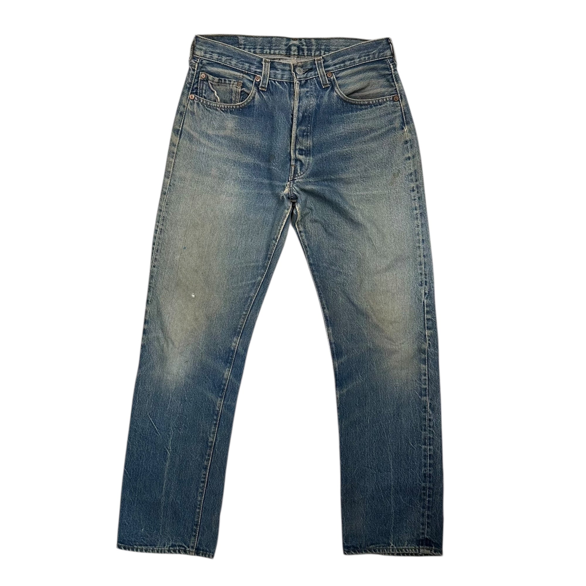 Levi's(リーバイス) 80's 501 Redline Vintage Denim pants 赤耳 ヴィンテージ デニム パンツ W33 L34 インディゴ 1983年7月製造 USA製 80年代 セルビッチ ボタン裏524