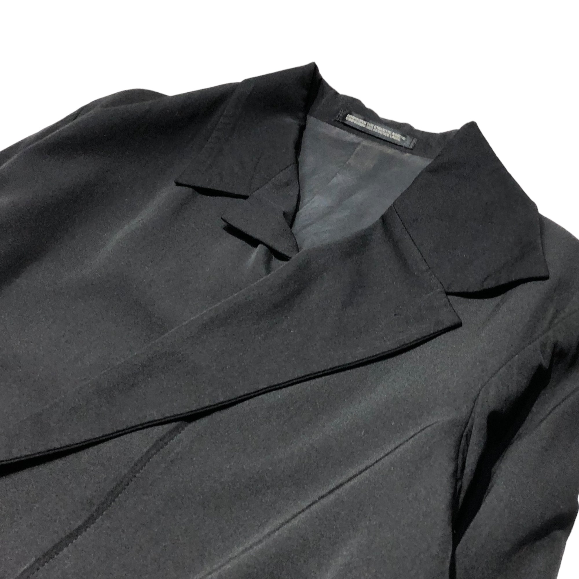 Y's(ワイズ) Zip modified design tailored jacket ジップ 変形 デザインテーラード ジャケット YQ-J14-102 4(L~XL程度) ブラック