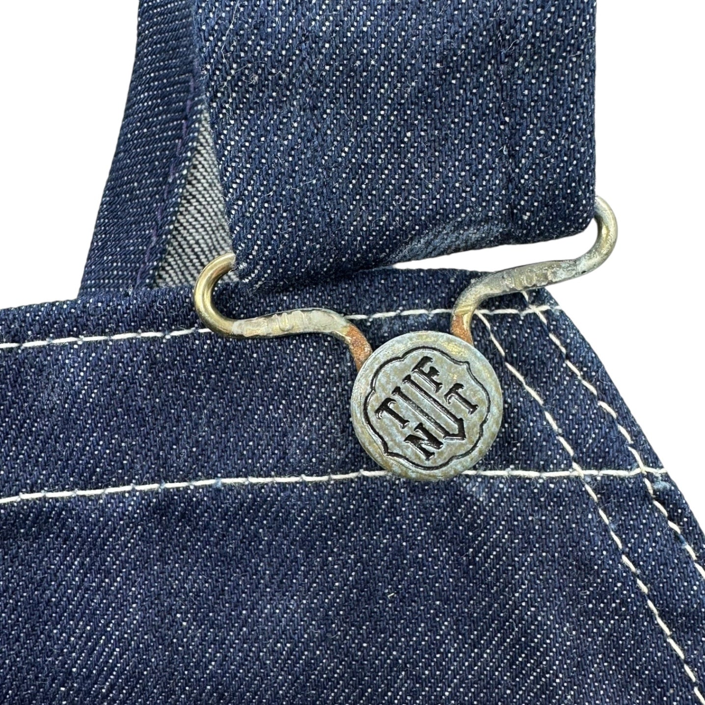 TUFNUT(タフナット) 50's~60's Vintage denim overalls ヴィンテージ デニム オーバーオール 1008.41 W32 L33 インディゴ 50年代~60年代 デッドストック