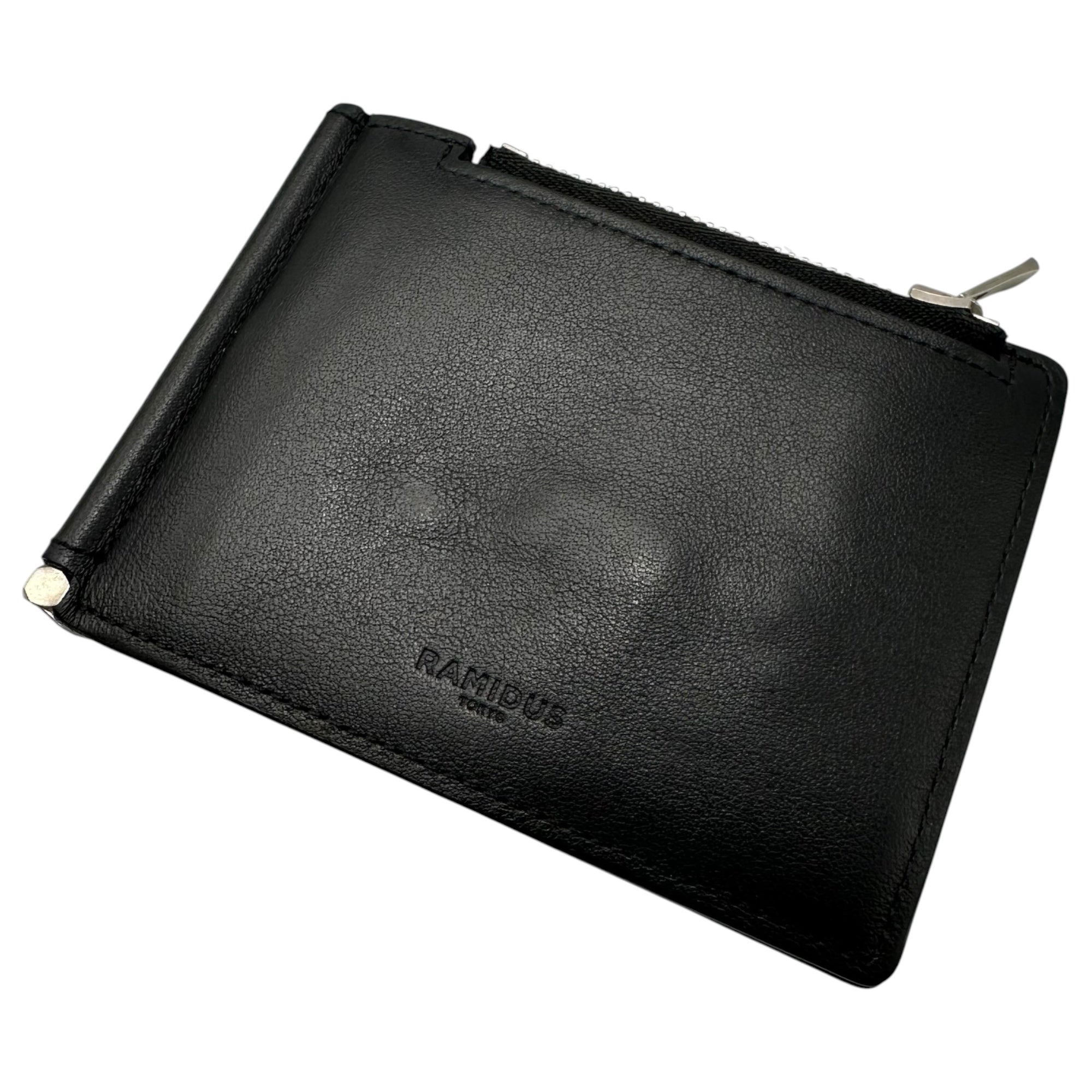 RAMIDUS(ラミダス) MONEY CLIP マネー クリップ レザー ブラック 2つ折り財布 藤原ヒロシ
