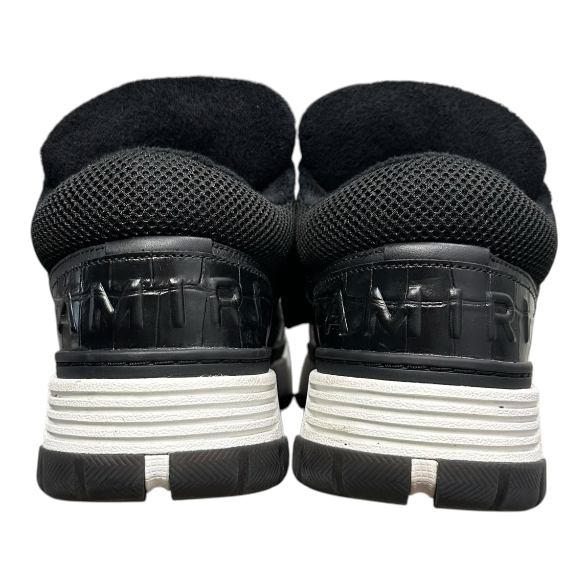 AMIRI(アミリ) Croc-Embossed Low-Cut Sneakers クロコ型押し ローカット スニーカー MA-1-23 29cm ブラック
