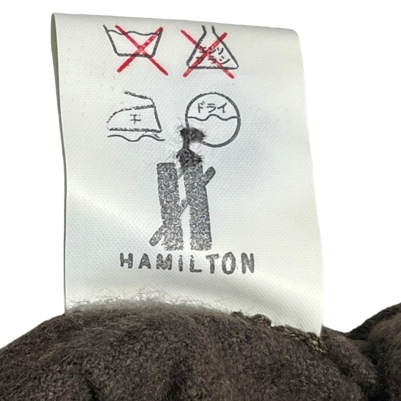 ISSEY MIYAKE(イッセイミヤケ) 80's ~ 90's Heavyweight cotton band collar flannel shirt ヘビー ウェイト バンドカラー コットン フランネル シャツ ハミルトン社製 I61733-B M ブラウン イッセイミヤケ