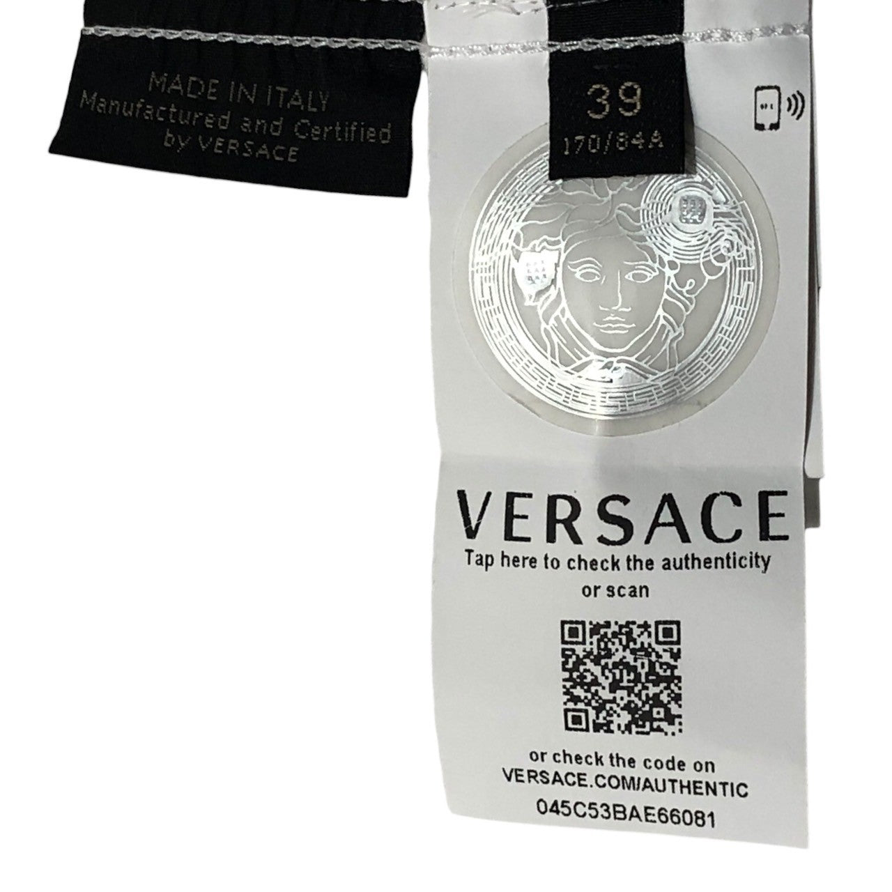 VERSACE(ヴェルサーチ) 19SS DRESS SHIRT 長袖 ドレス シャツ 045C53BAE66081 SIZE 39(M程度) ホワイト