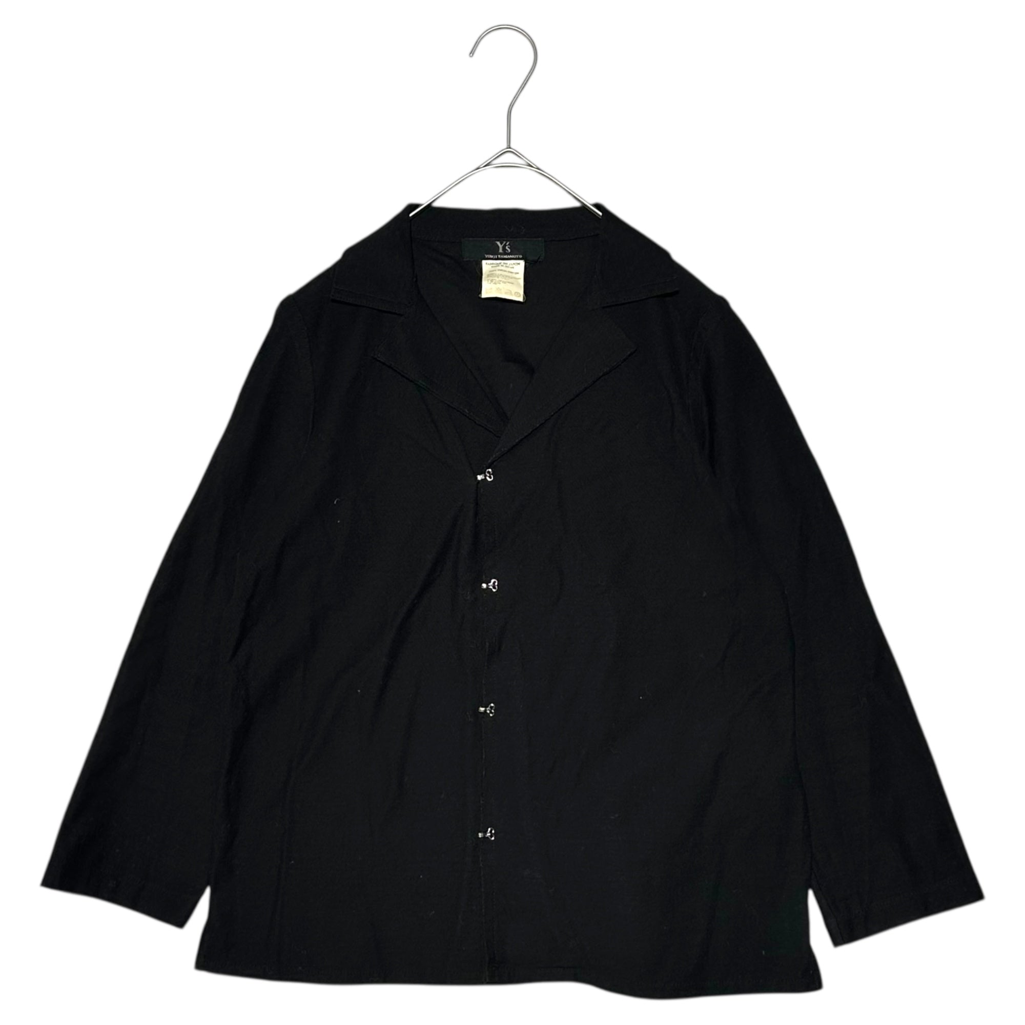 Y's(ワイズ) Hook-button cotton jacket フックボタン コットン ジャケット YC-T76-062 3(L程度) ブラック