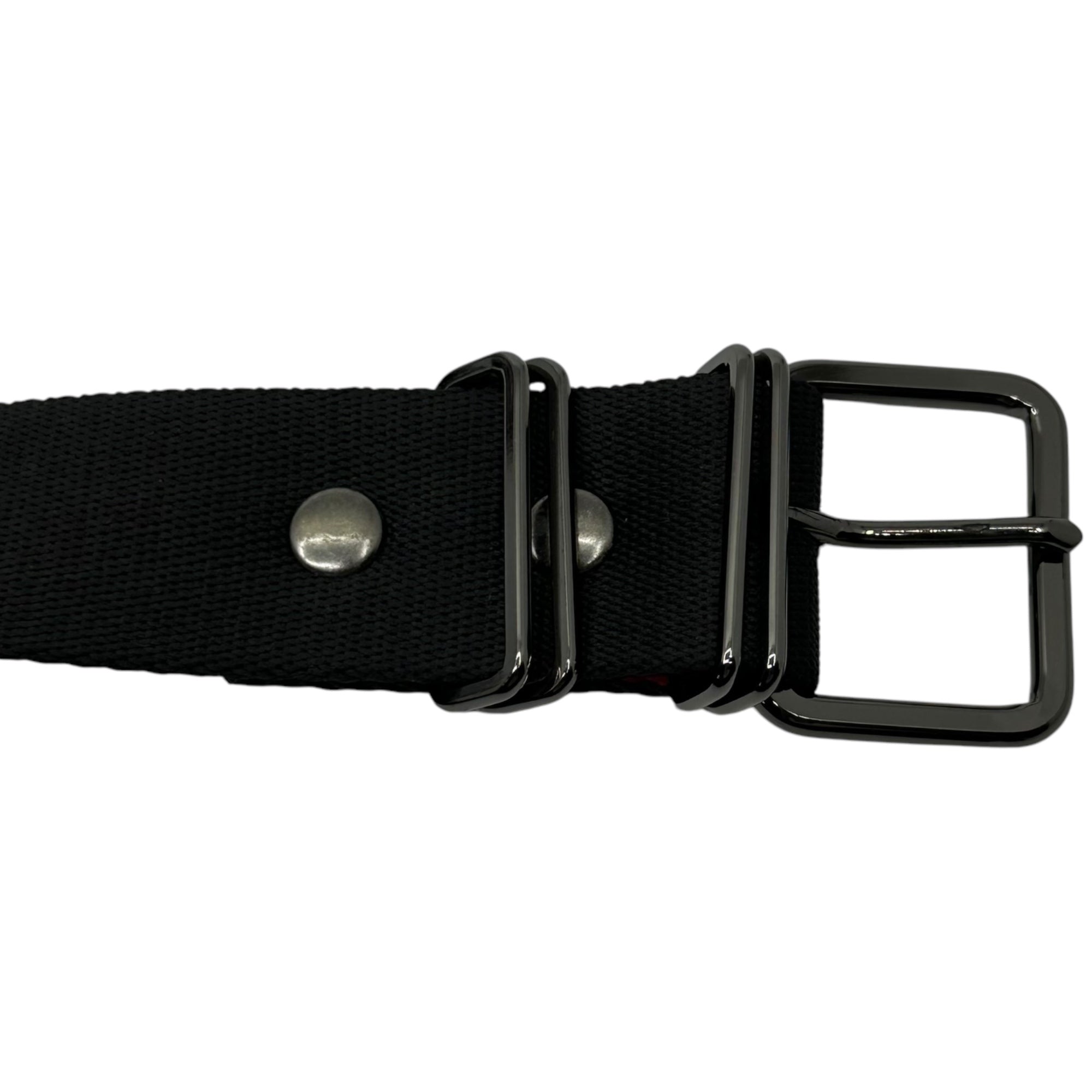 YOHJI YAMAMOTO POUR HOMME(ヨウジヤマモトプールオム) 24AW 30MM/NY TAPE 300M TUBE BELT ナイロン テープ チューブ ベルト HO-F03-662-1-03 FREE ブラック×レッド