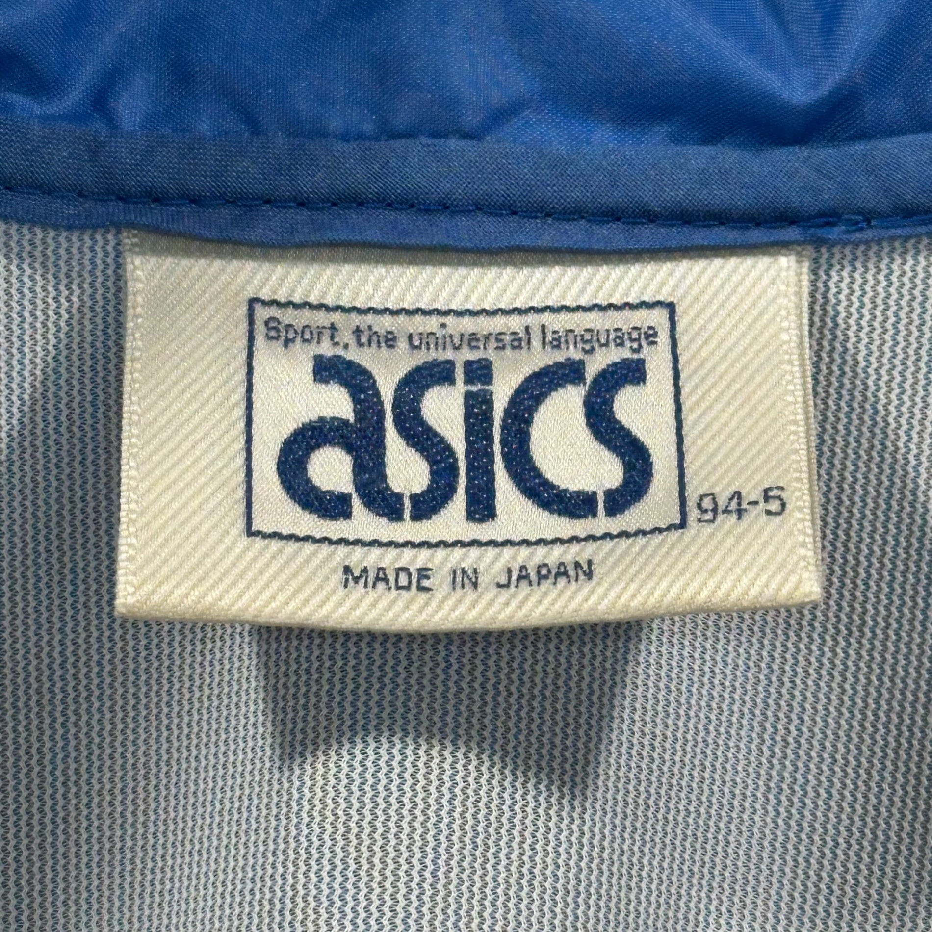 asics(アシックス) 70~80's Zip-Up Sports Jacket 70年 80年代 ジップアップ スポーツ ジャケット L ブルー ゴールドタイガー製造期