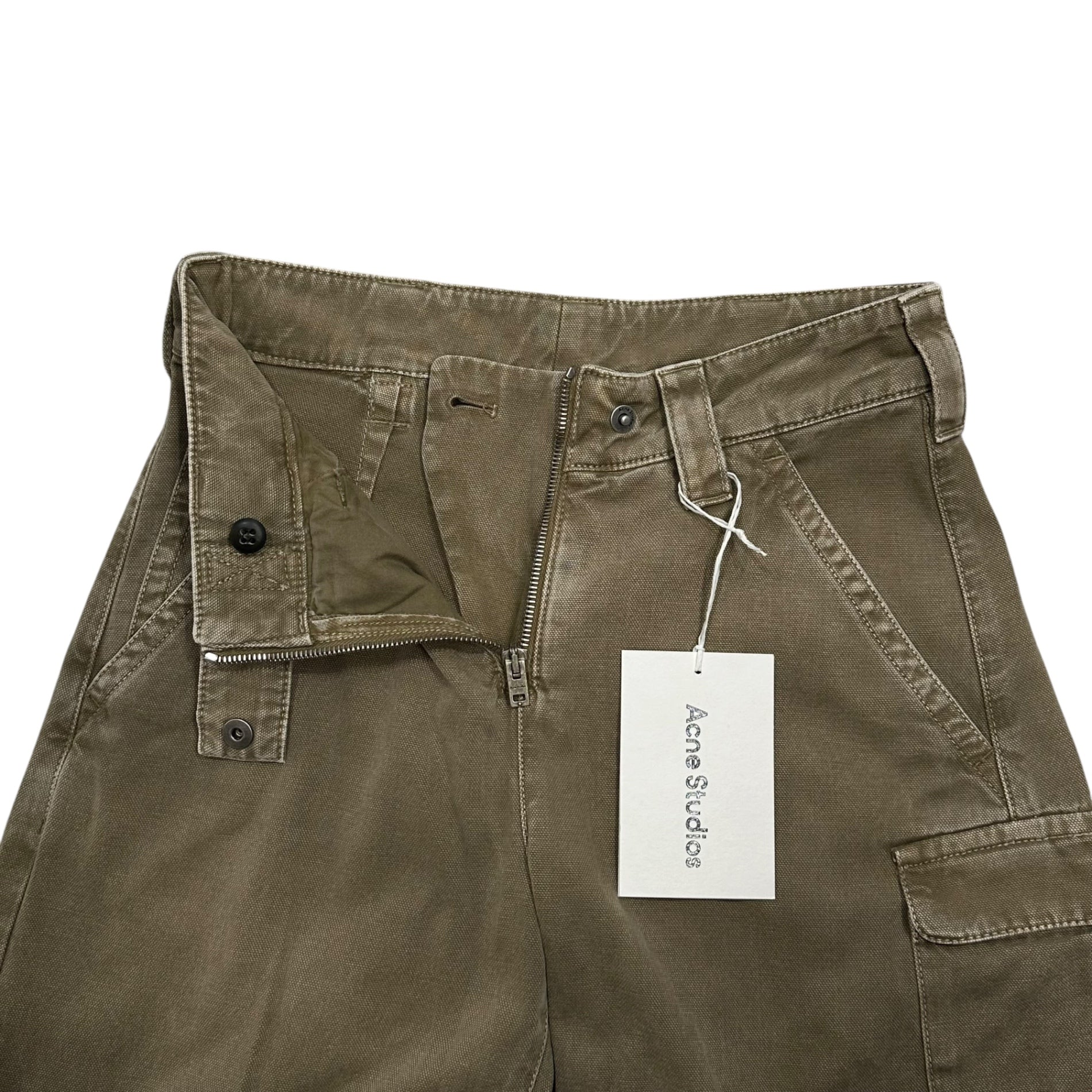 Acne Studios(アクネストゥディオズ) 24SS Cargo Trousers カーゴ トラウザーズ パンツ FN-WN-TROU001363 30 ベージュ ボンテージ ワイド バギー