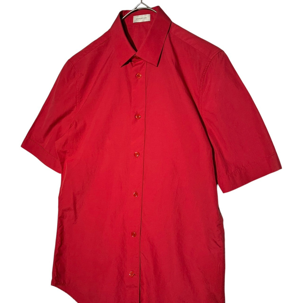 BALENCIAGA(バレンシアガ) 12SS Plain S/S shirt プレーン 半袖 シャツ ヴィンテージ アーカイブ UP57 2012 01000 37(S~M程度) レッド