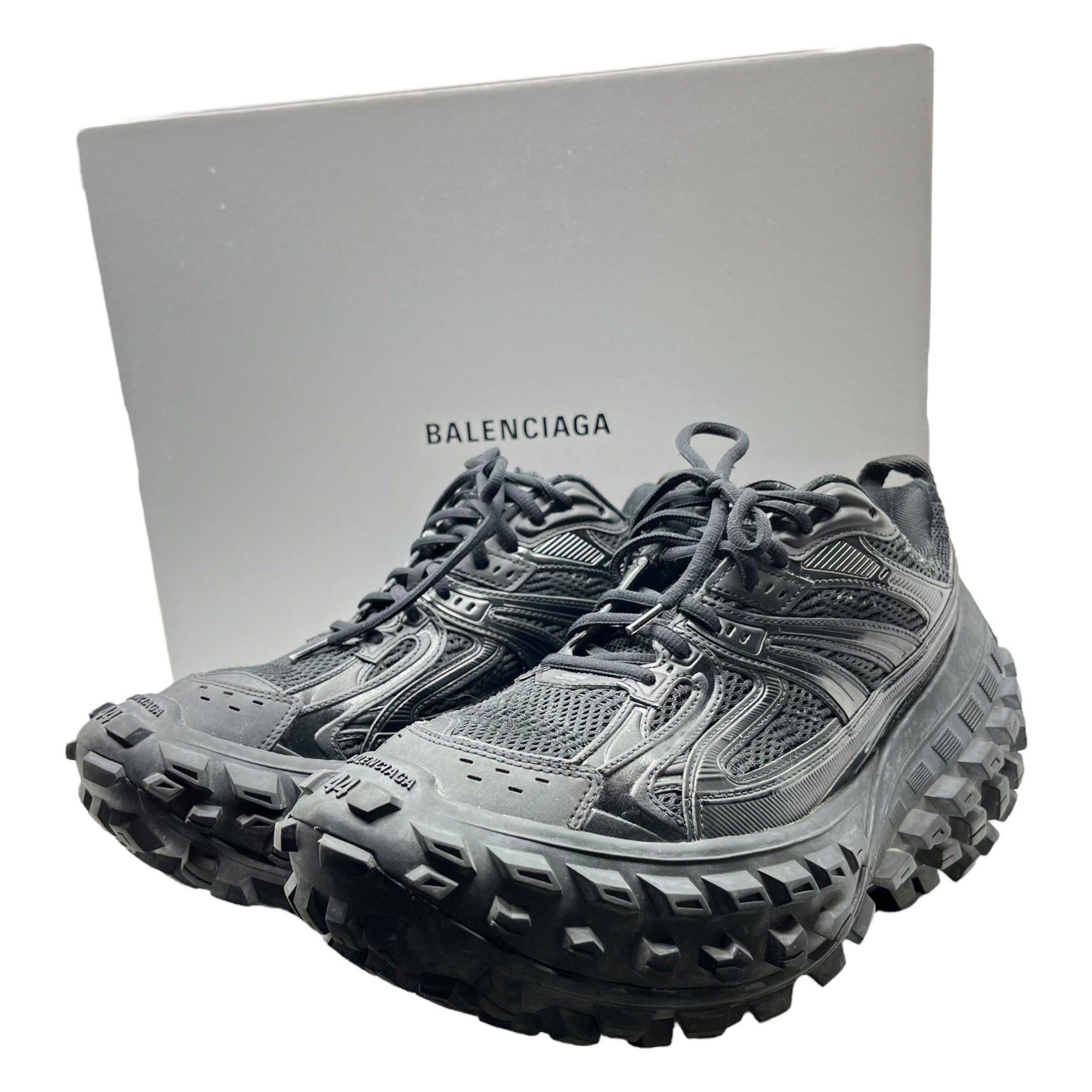 BALENCIAGA(バレンシアガ) DEFENDER BOUNCER SNEAKER ディフェンダー バウンサー スニーカー 685613 29cm ブラック 厚底 箱付