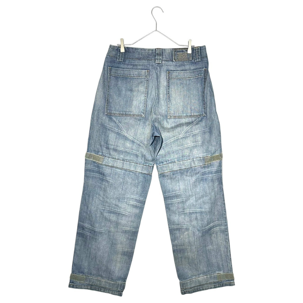 MARITHE FRANCOIS GIRBAUD(マリテフランソワジルボー) 90's~00's Shuttle Buggy Wide Denim Pants シャトル バギー ワイド デニム パンツ GM6101 33 ライトインディゴ ヴィンテージ B-BOY Y2K