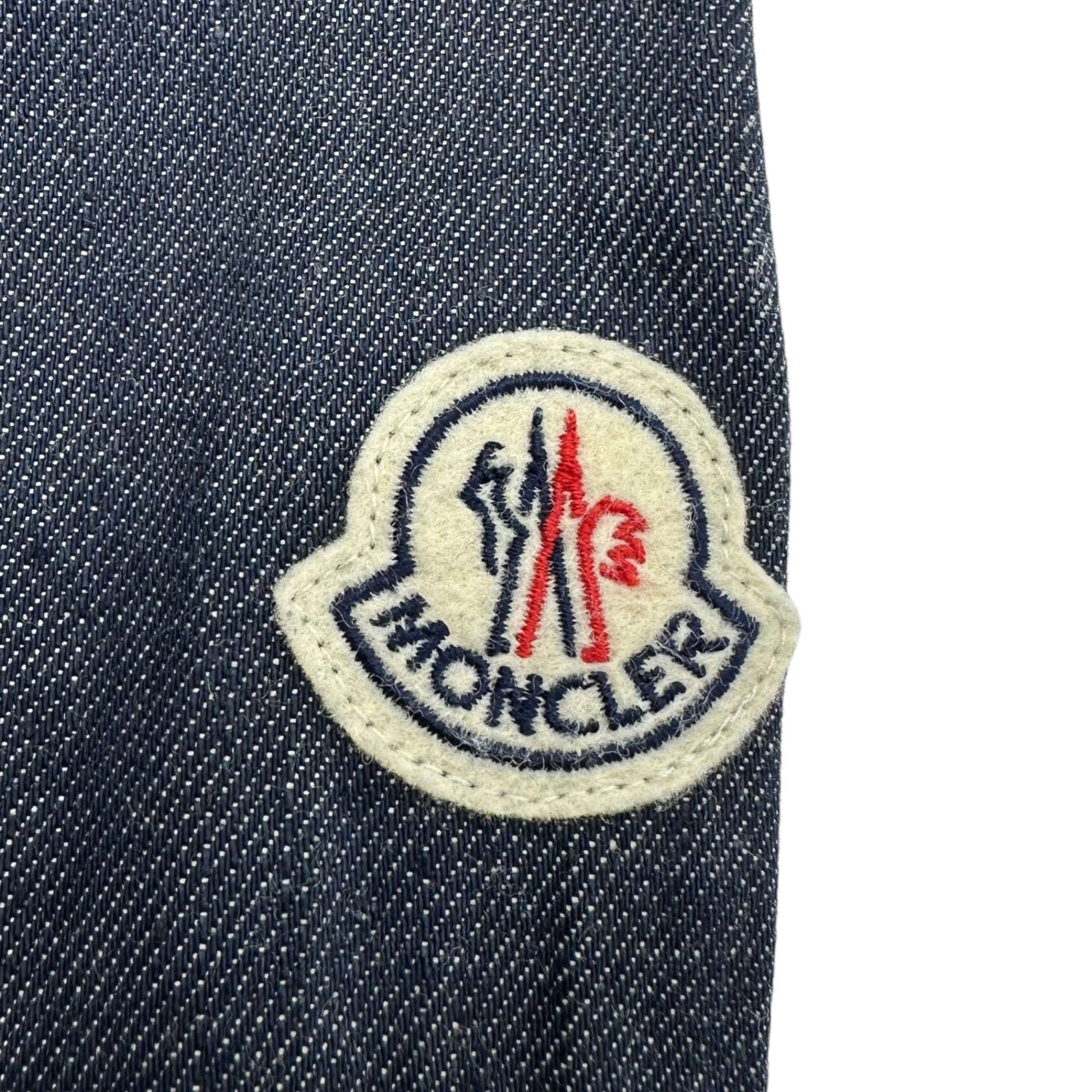 MONCLER(モンクレール) ALAIN Urethane tape denim hooded jacket アラン ウレタンテープ デニム フーデッド ジャケット パーカー C1-091-42011-35-5499Y 0(XS程度) インディゴ×ネイビー