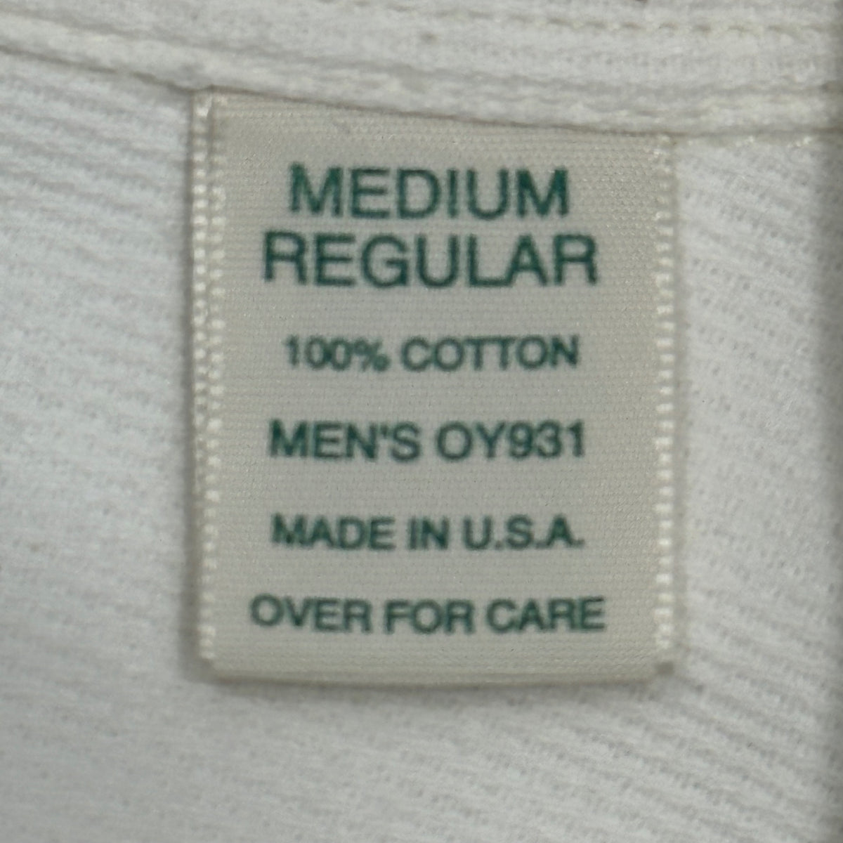 L.L.BEAN(エルエルビーン) 1990's USA made Band Collar Corduroy Shirt コーデュロイ バンドカラー シャツ MEDIUM REGULAR ホワイト 90年代