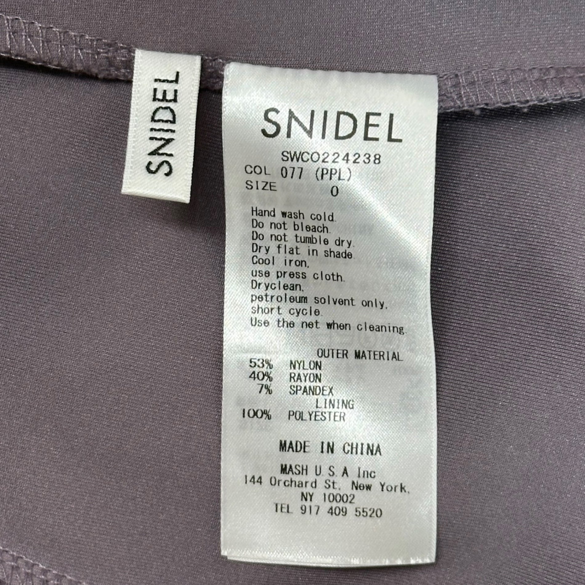 snidel(スナイデル) マーメイドカットワンピース SWCO224238 0(XS程度) パープル